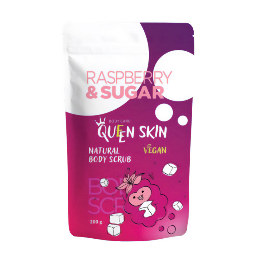 Скраб для тіла Queen Skin із кісточками малини, 200 г