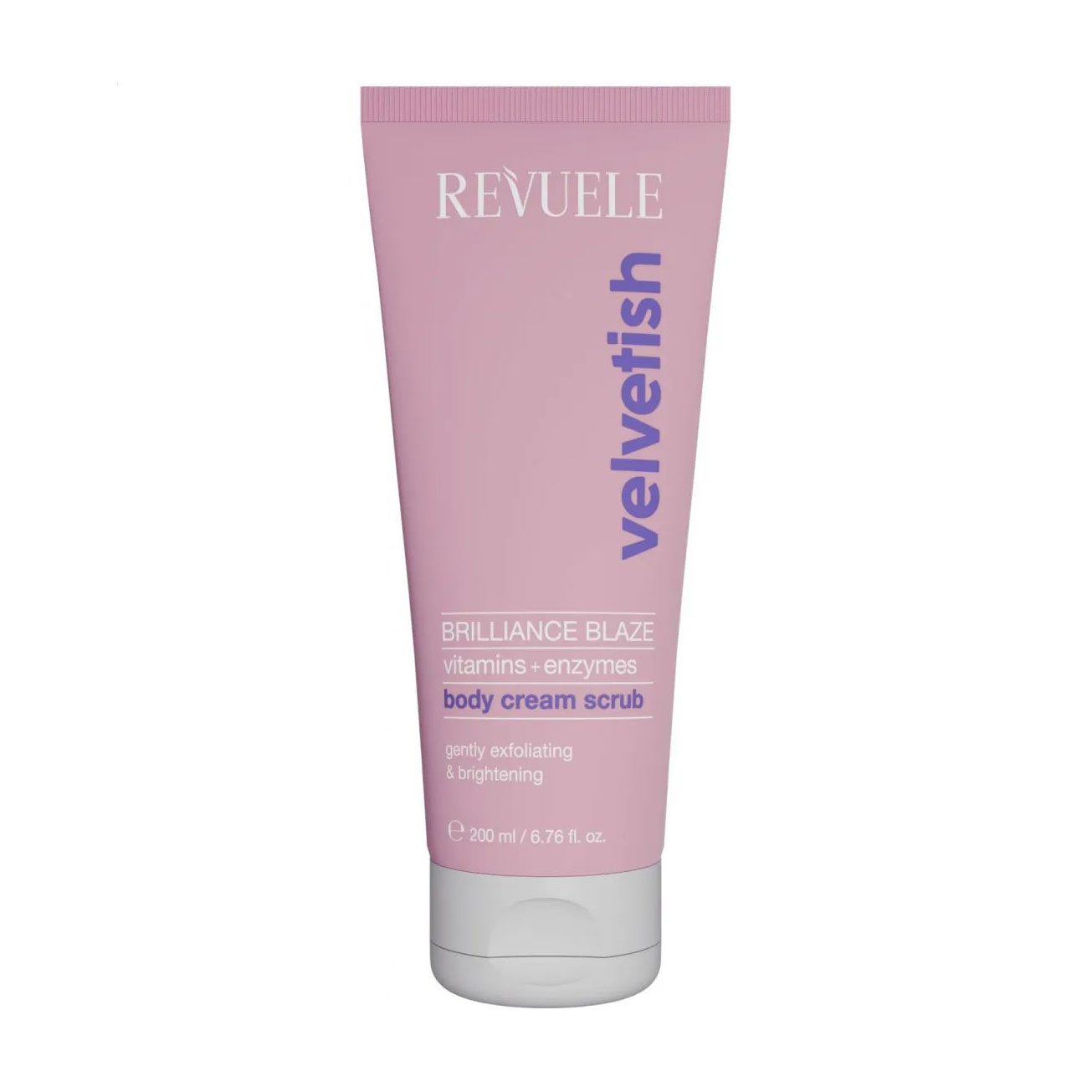 Скраб для тіла Revuele Velvetish Brilliance Blaze Body Cream Scrub з вітамінами та ензимами, 200 мл
