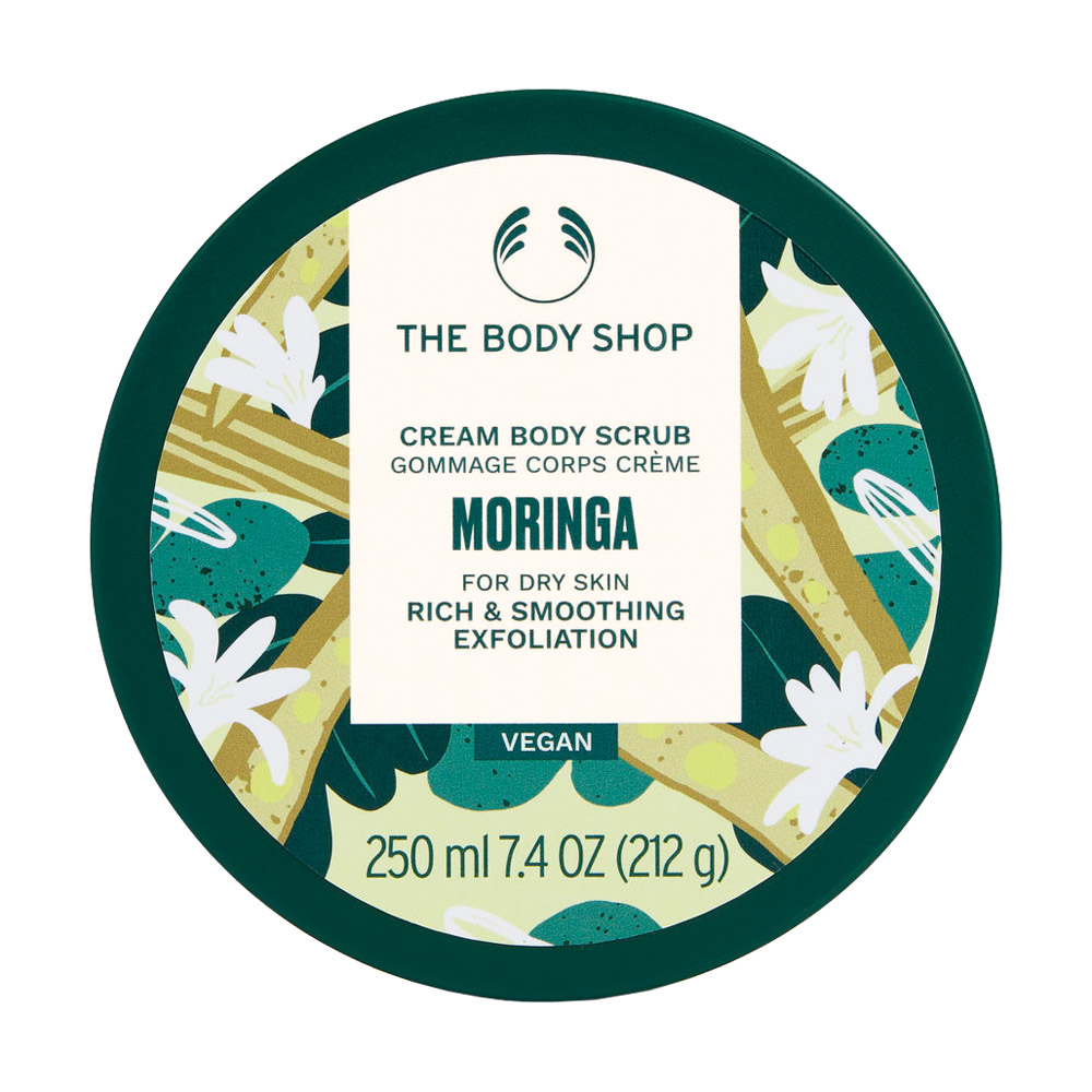 Скраб для тіла The Body Shop Moringa Cream Body Scrub для сухої шкіри, 250 мл