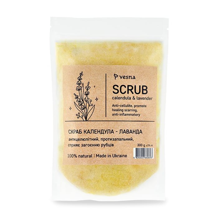Скраб для тіла Vesna Scrub Calendula &amp; Lavender Календула-лаванда, 300 г