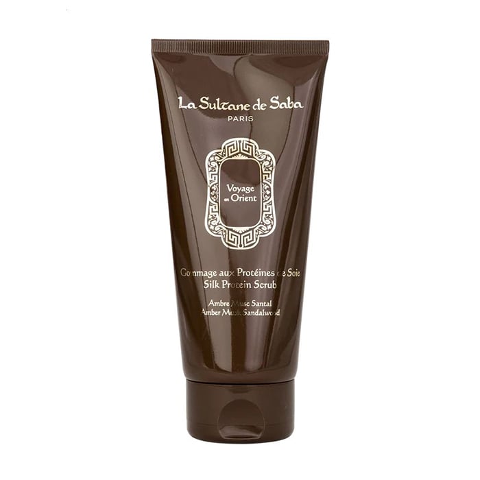 Скраб для тіла з протеїнами шовку La Sultane de Saba Silk Protein Scrub Амбра, мускус та сандал, 200 мл