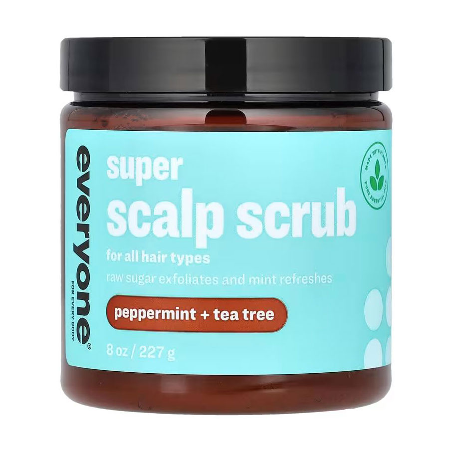 Скраб everyone Super Scalp Scrub для всіх типів волосся, з перцевою м'ятою та чайним деревом, 227 г