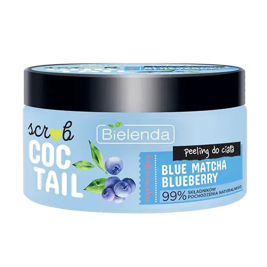 Скраб-пілінг для тіла Bielenda Scrub Coctail Body Peeling Blue Matcha Blueberry, 350 г