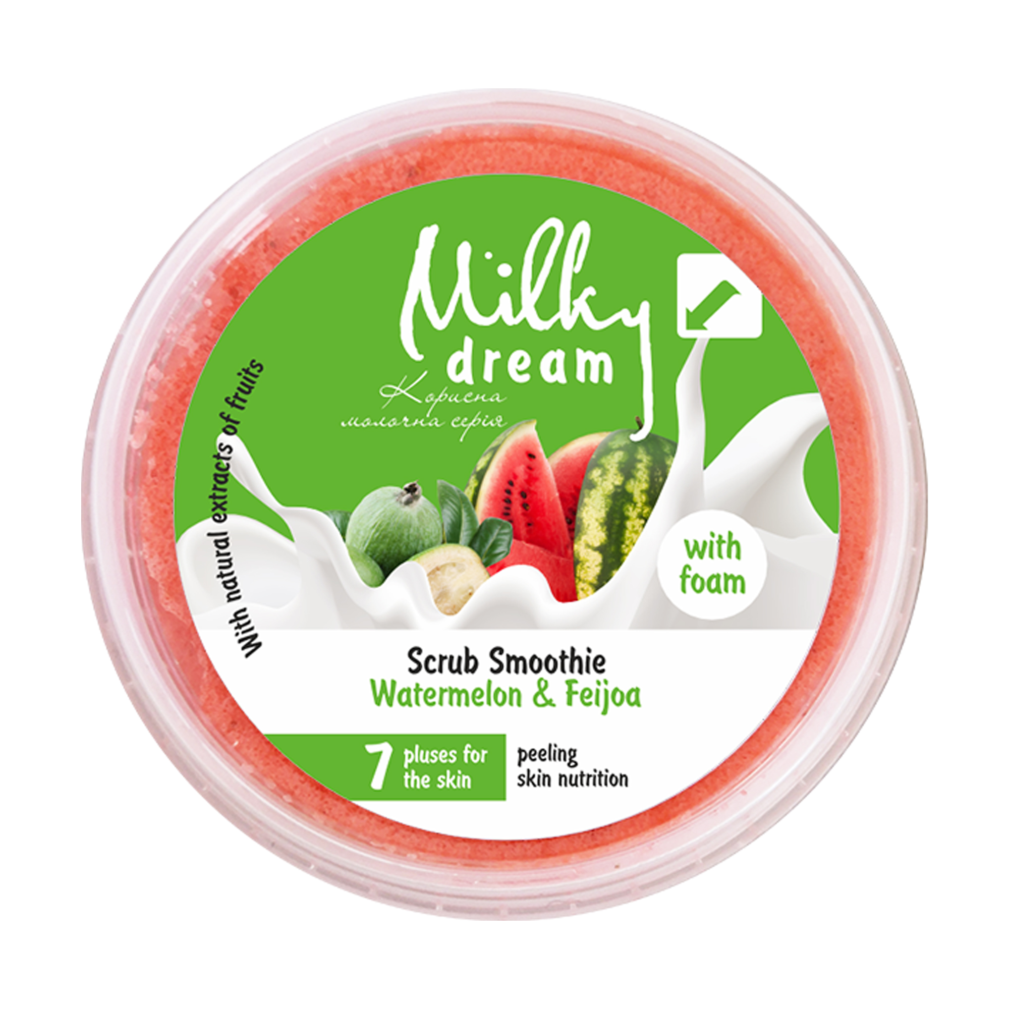 Скраб-смузі для тіла Milky Dream Кавун та фейхоа, 140 г