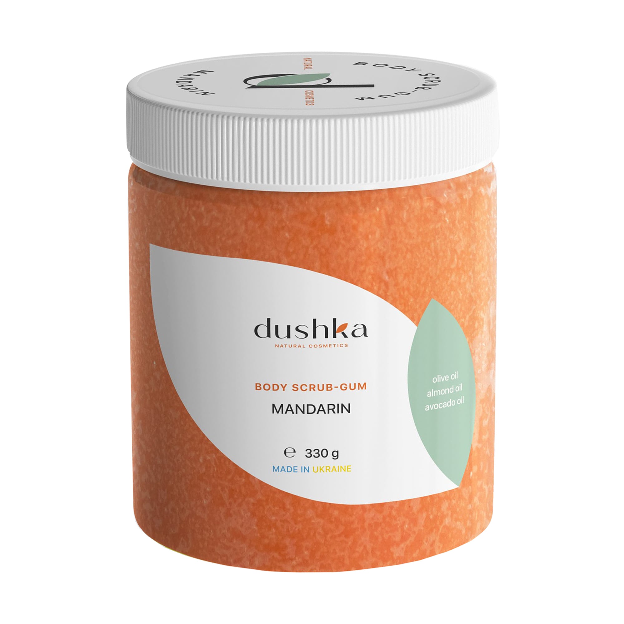 Скраб-жуйка для тіла Dushka Mandarin Body Scrub-Gum, 330 г