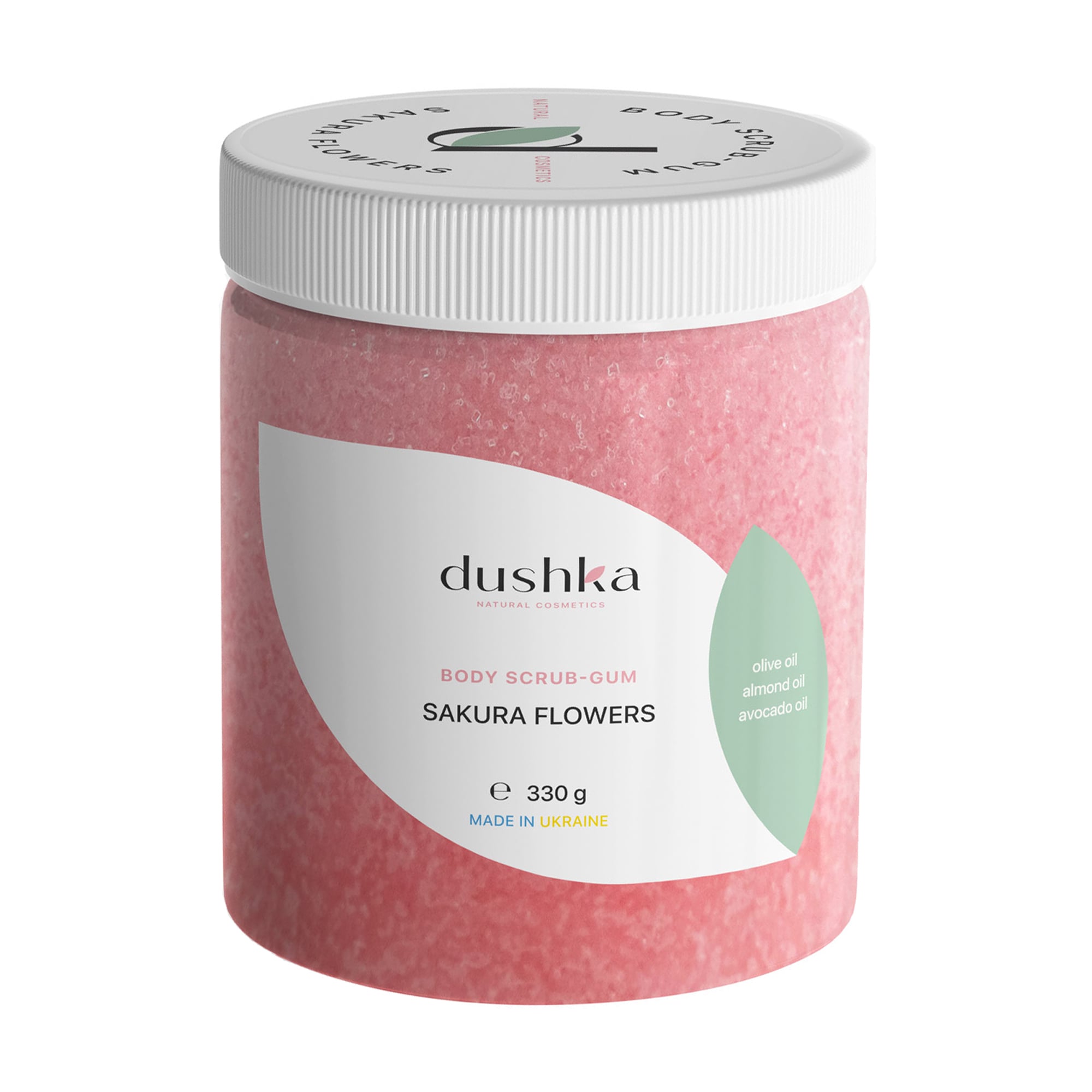 Скраб-жуйка для тіла Dushka Sakura Flowers Body Scrub-Gum, 330 г