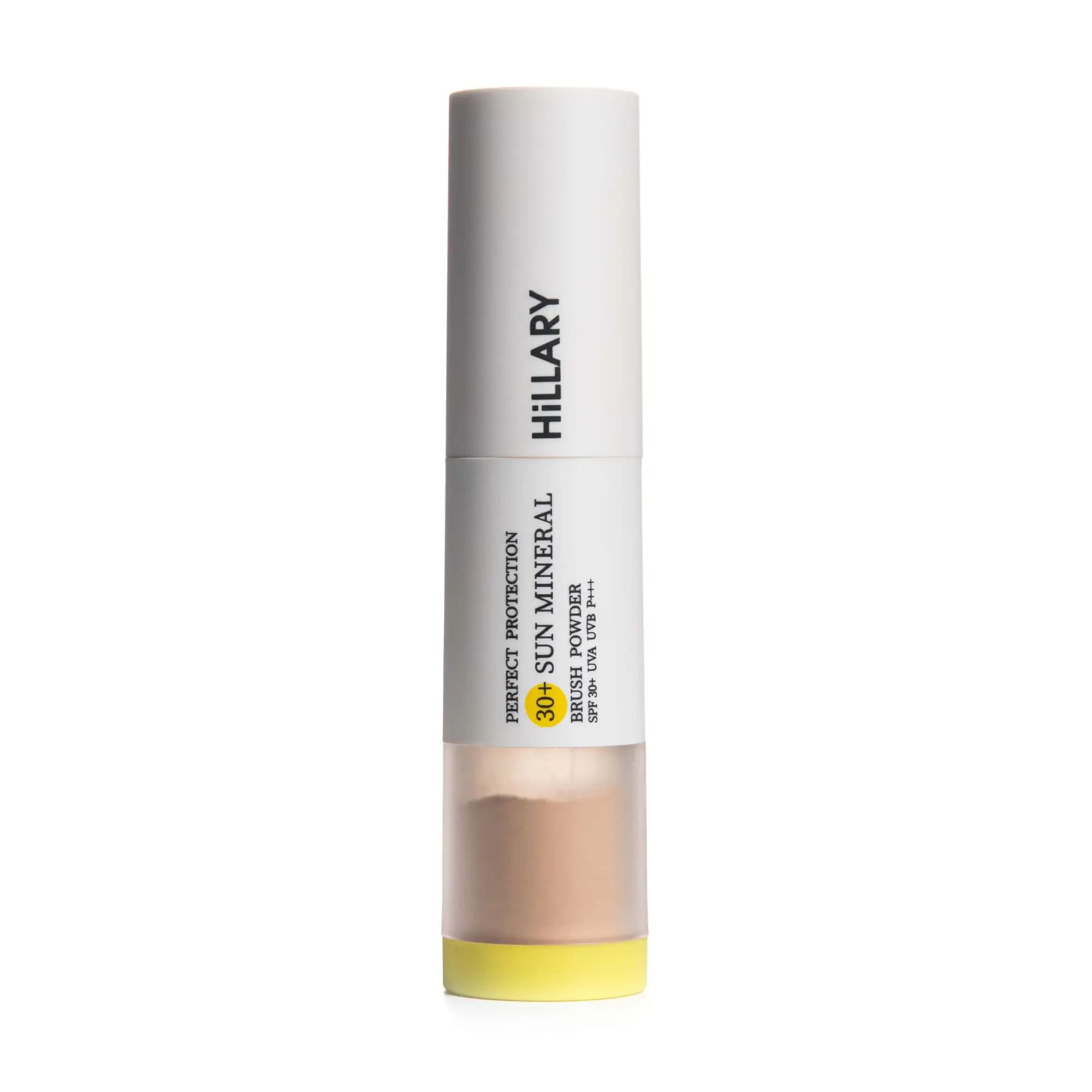 Сонцезахисна мінеральна пудра для обличчя Hillary Perfect Protection Sun Mineral Brush Powder, SPF 30+, натуральна бежева, 4 г