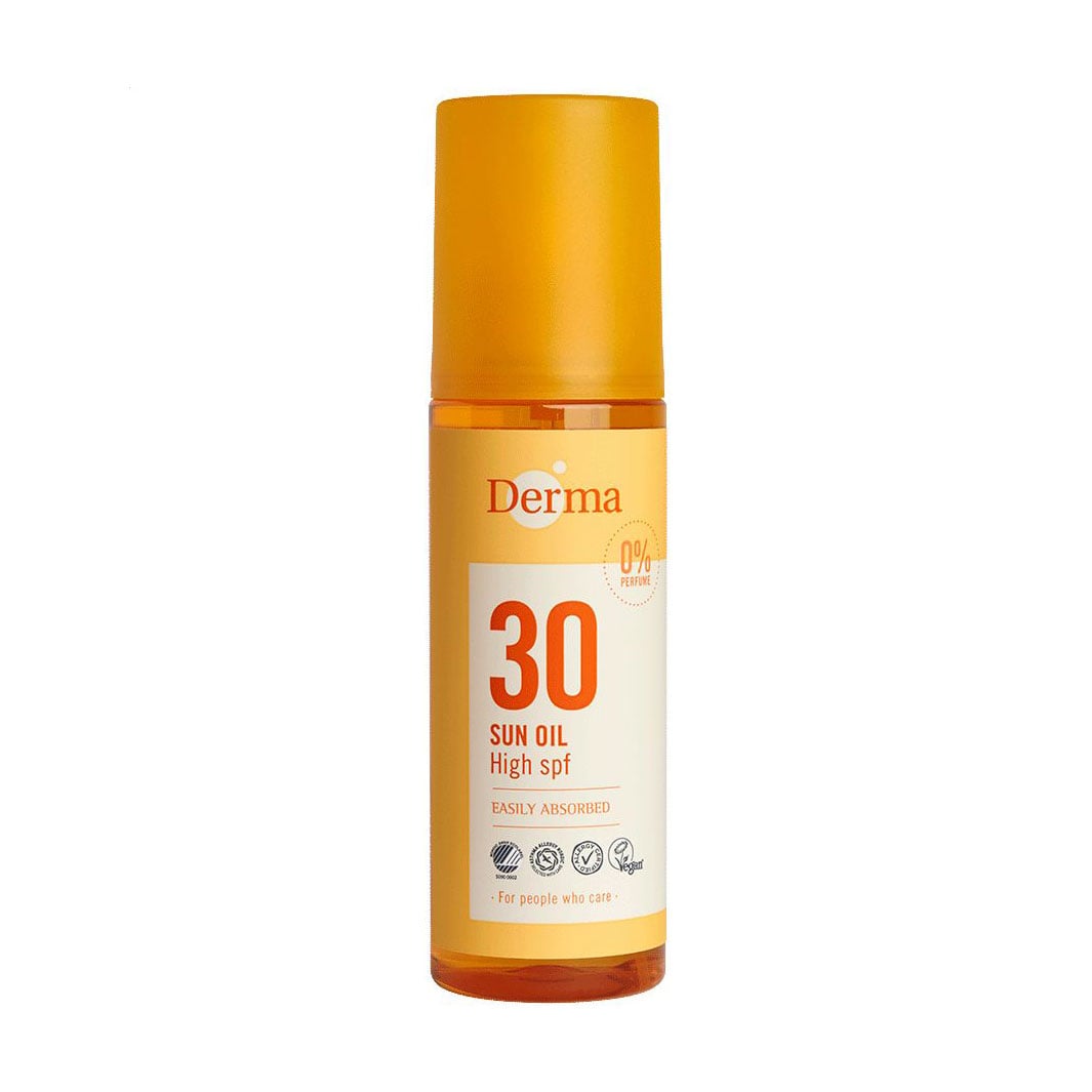 Сонцезахисна олія для тіла та обличчя Derma Sun Oil, SPF 30, 150 мл