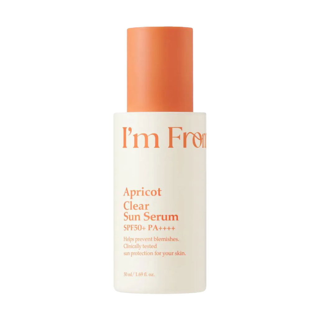 Сонцезахисна сироватка для обличчя I'm From Apricot Clear Sun Serum, SPF 50+ PA++++, з абрикосом, 50 мл