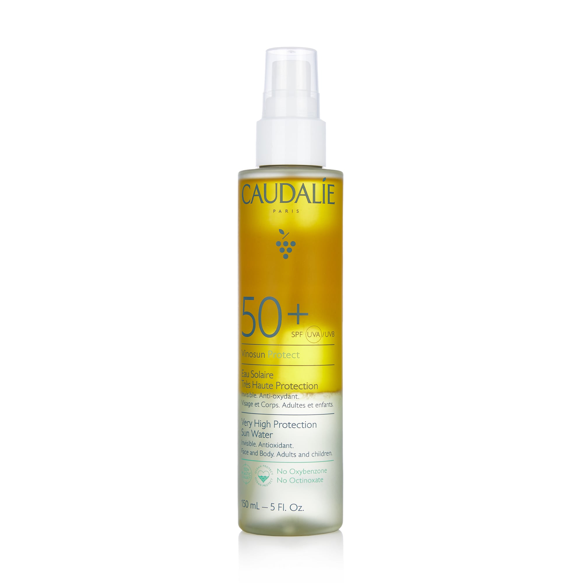 Сонцезахисна вода для обличчя та тіла Caudalie Vinosun Protect Very High Protection Sun Water SPF 50+, 150 мл