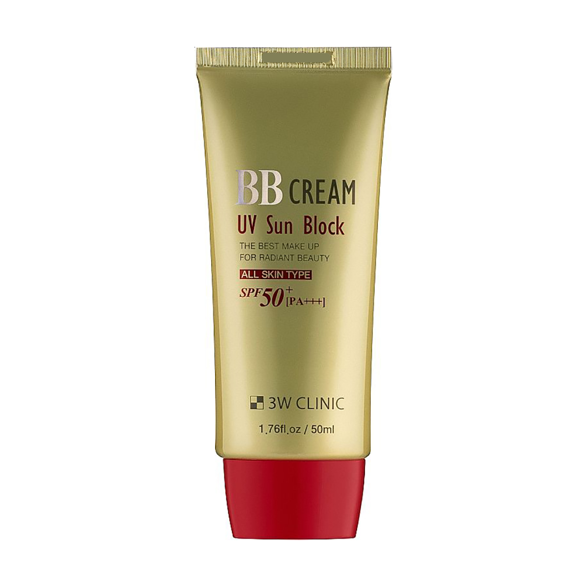 Сонцезахисний BB-крем для обличчя 3W Clinic BB Cream UV Sun Block SPF 50+ PA+++, 50 мл