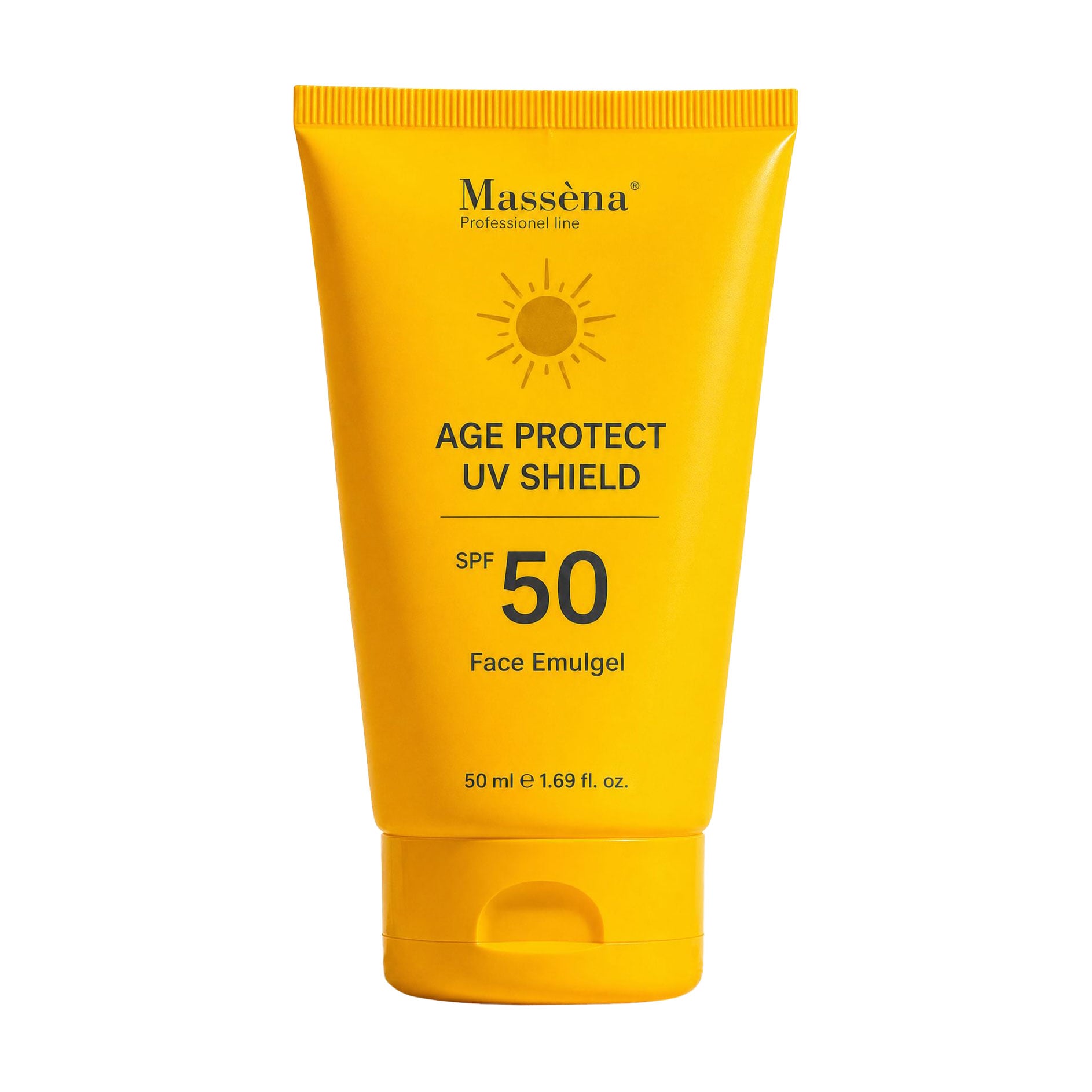 Сонцезахисний емульгель для обличчя Massena Age Protect UV Shield Face Emulgel SPF 50, 50 мл