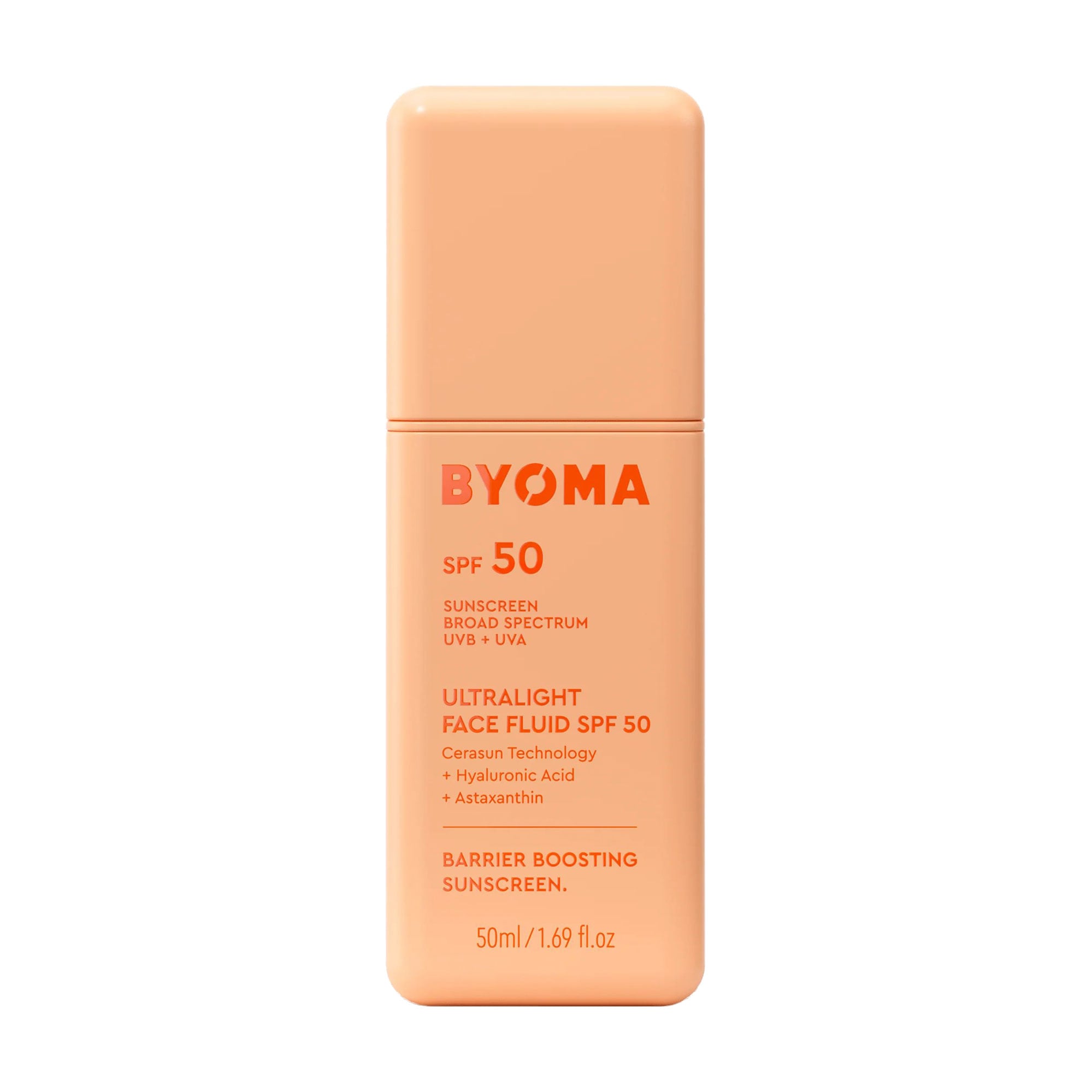 Сонцезахисний флюїд для обличчя Byoma Ultralight Face Fluid SPF 50, 50 мл