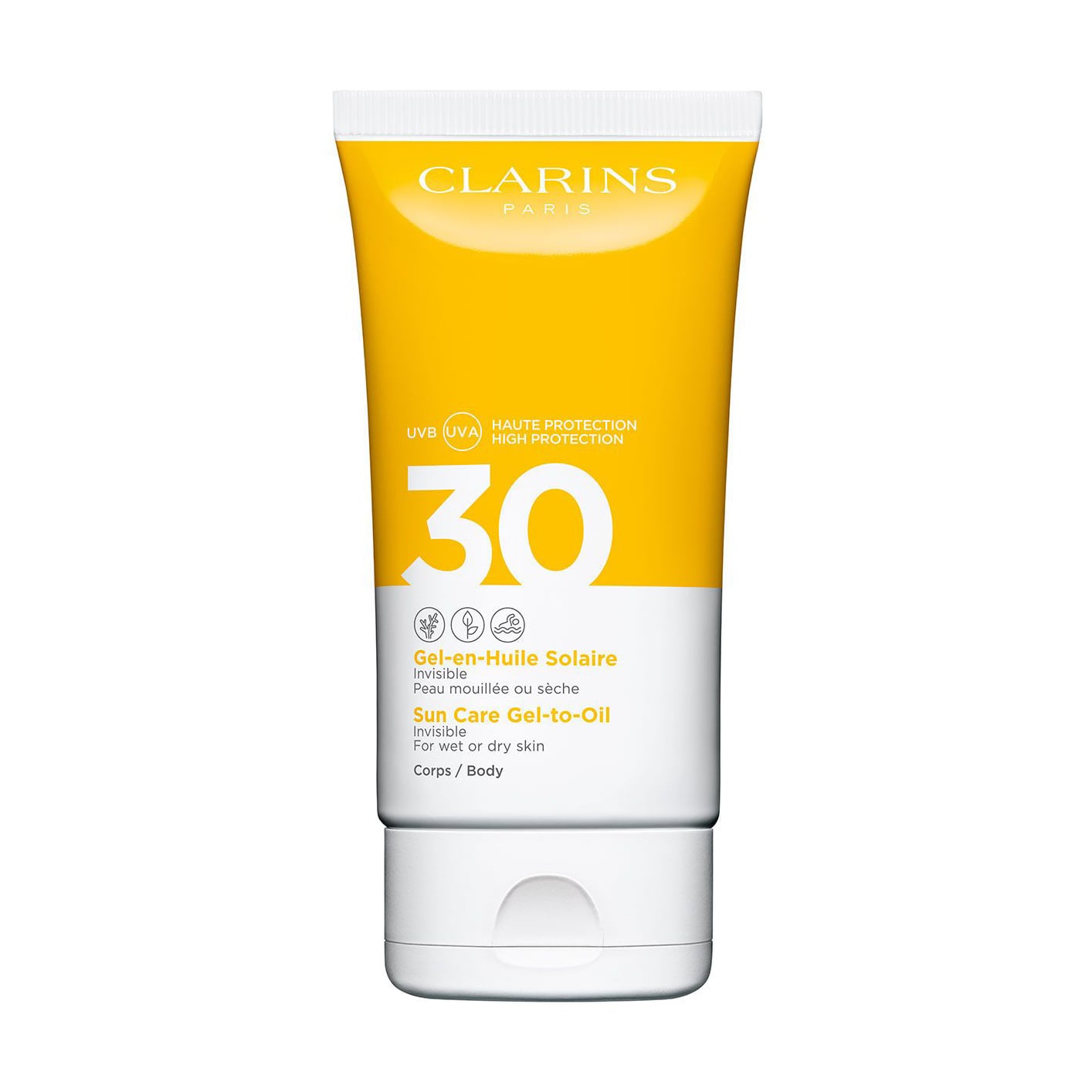 Сонцезахисний гель для тіла Clarins Sun Care Gel-to-Oil SPF 30, 150 мл
