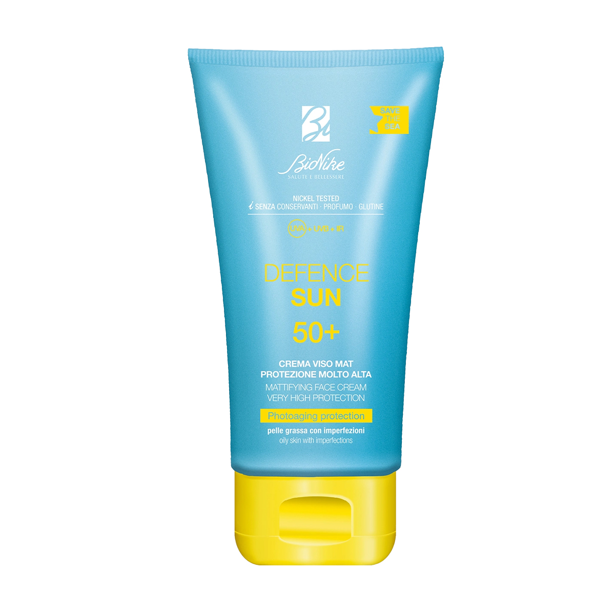 Сонцезахисний крем для обличчя BioNike Defence Sun Melting Cream Very High Protection, SPF 50+, для нормальної, сухої та чутливої шкіри, 50 мл