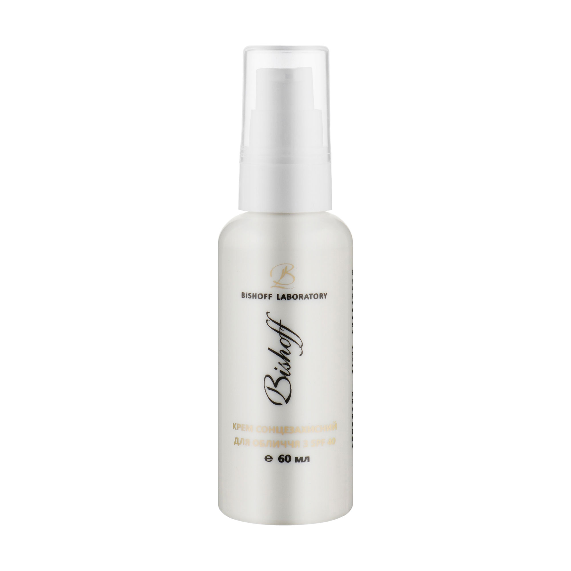 Сонцезахисний крем для обличчя Bishoff SPF 40, 60 мл