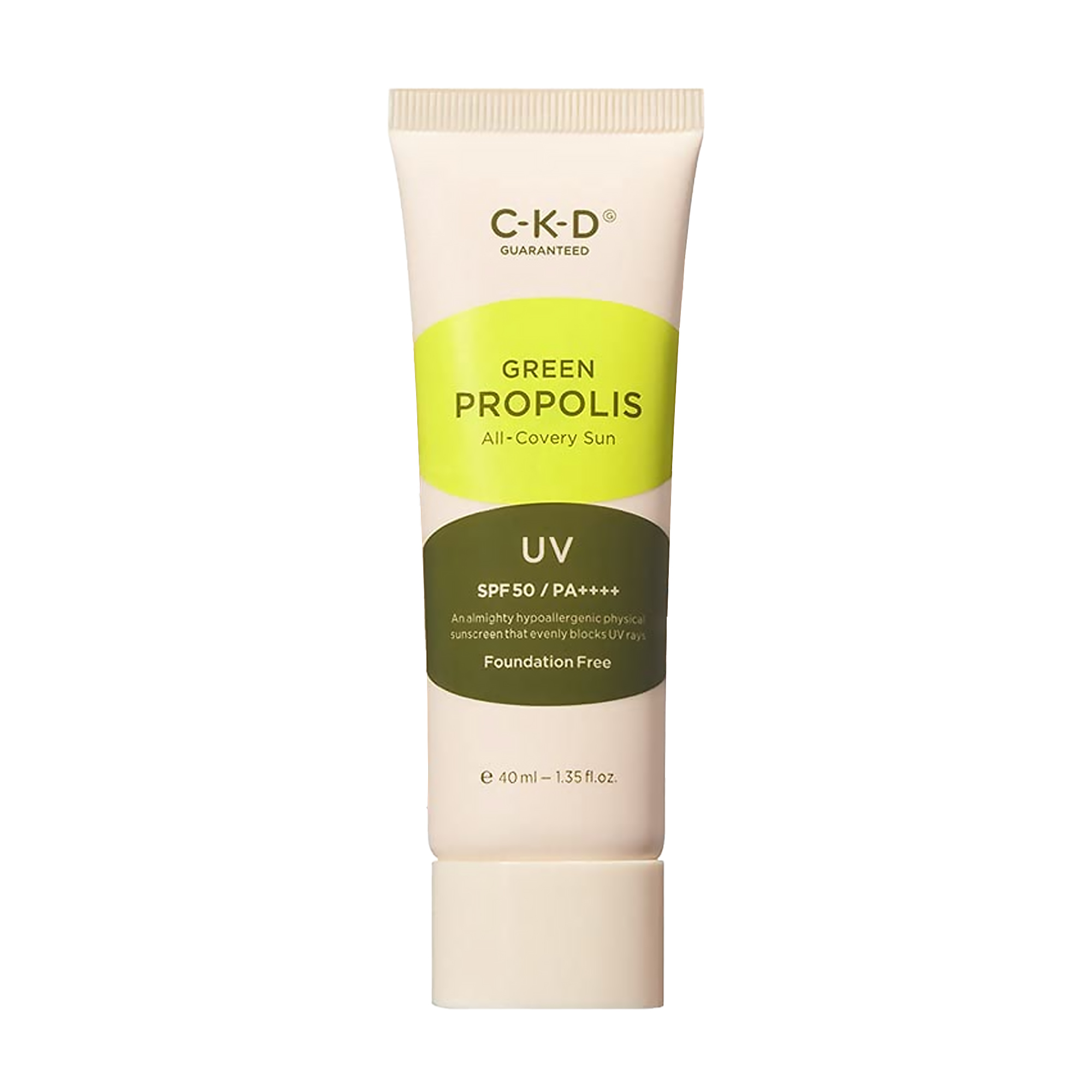 Сонцезахисний крем для обличчя CKD Green Propolis All-Covery Sun SPF 50+ PA++++, 40 мл