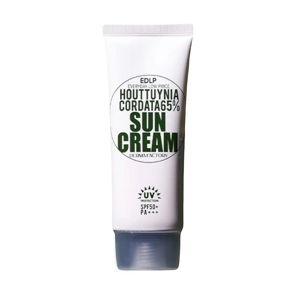 Сонцезахисний крем для обличчя Derma Factory Houttuynia Cordata 65% Sun Cream, SPF 50 PA+++, 50 мл