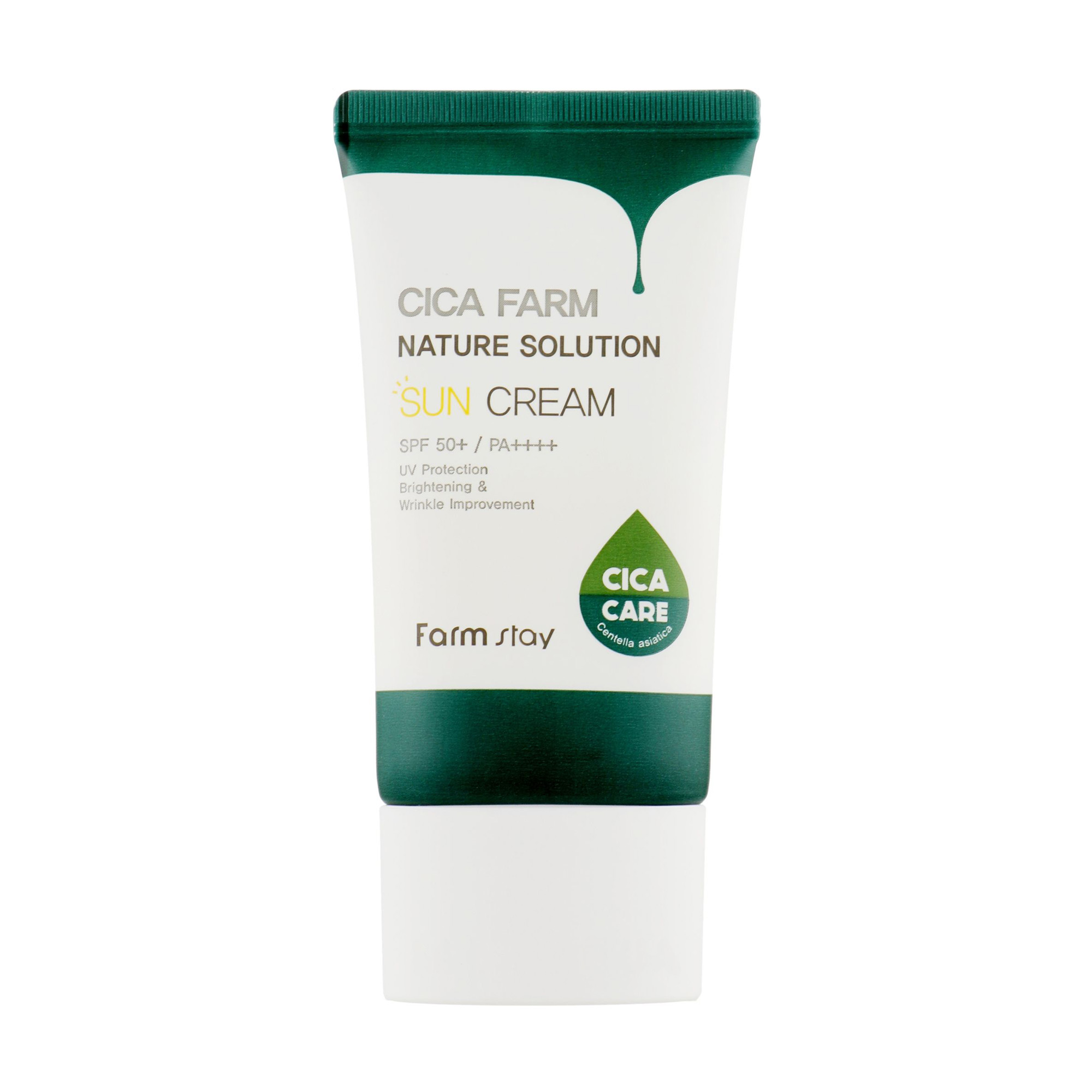 Сонцезахисний крем для обличчя FarmStay Cica Farm Nature Solution Sun Cream SPF 50 + PA++++ з центелою, 50 г