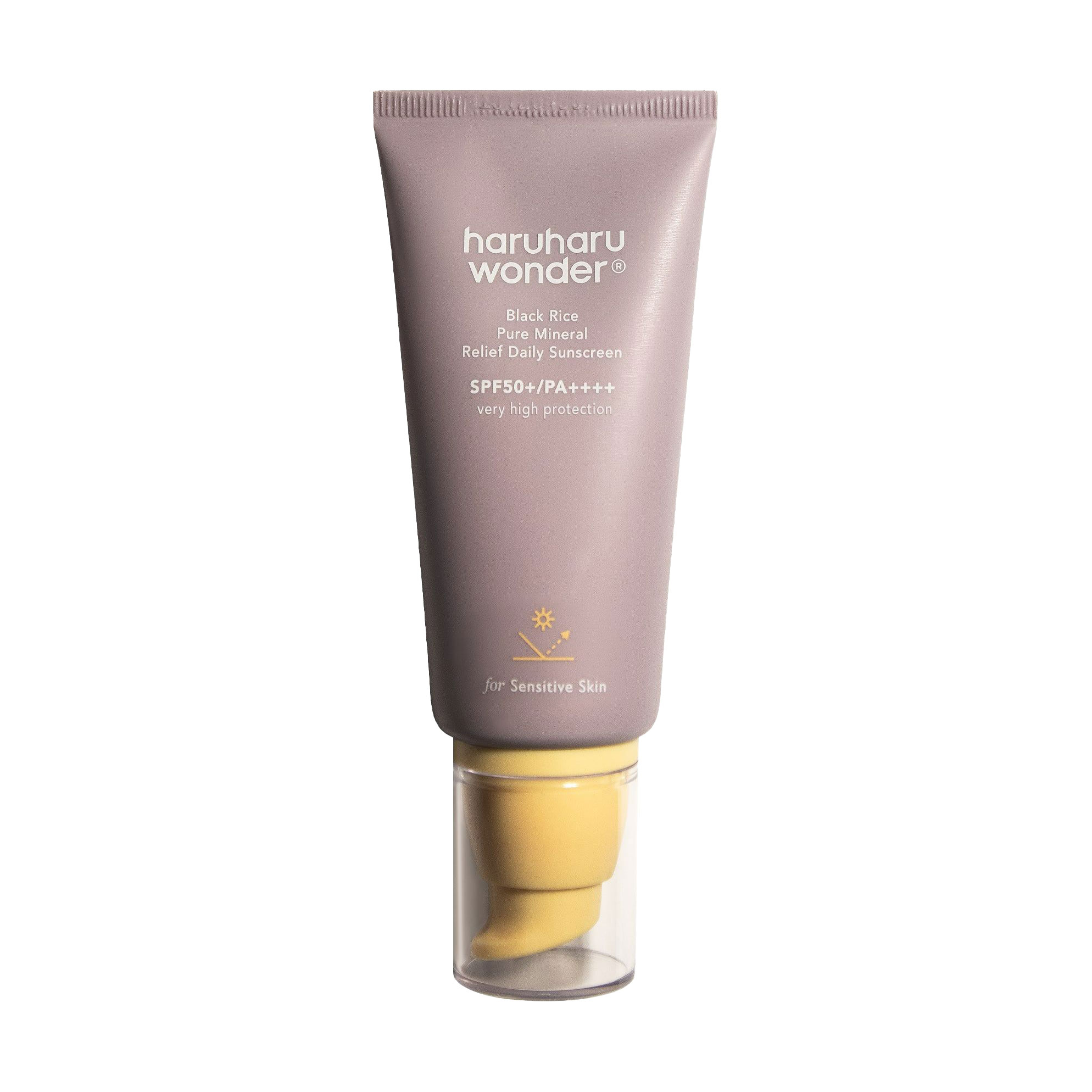 Сонцезахисний крем для обличчя Haruharu Wonder Black Rice Pure Mineral Relief Daily Sunscreen SPF 50+/PA++++, 50 мл