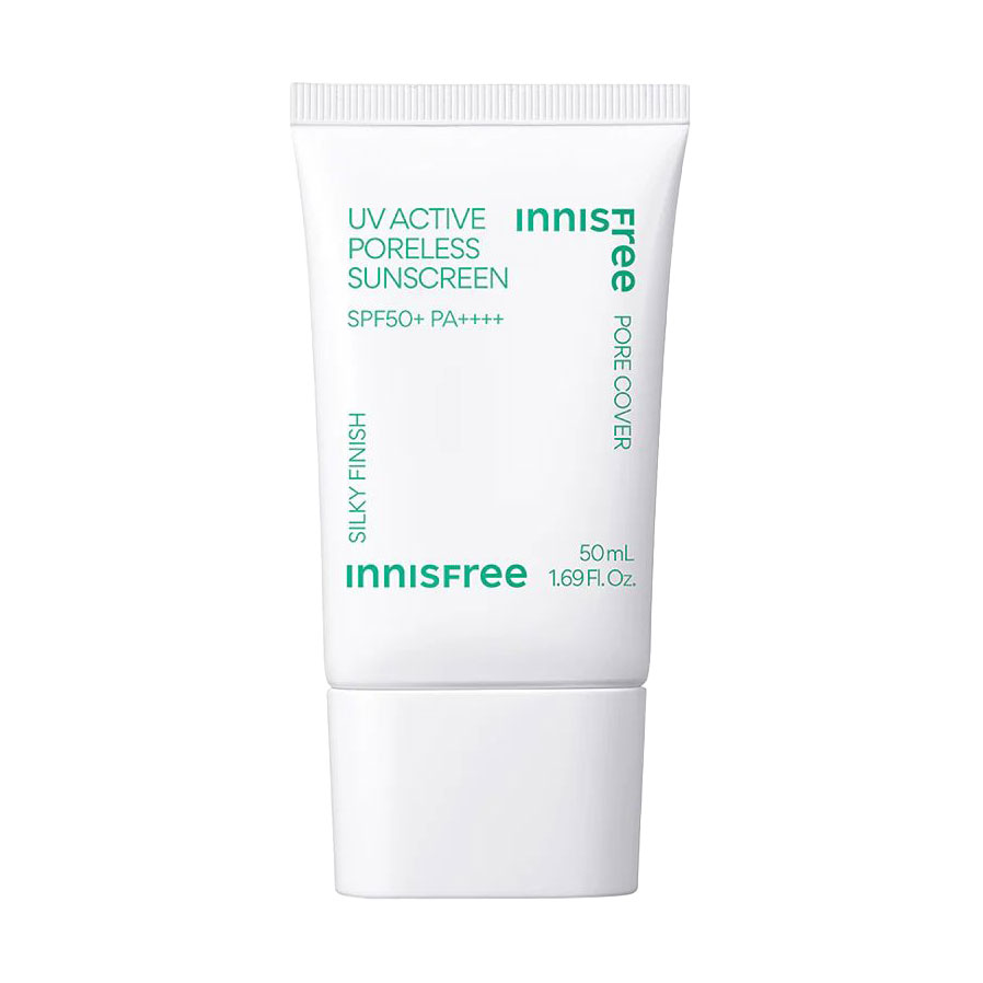Сонцезахисний крем для обличчя Innisfree UV Active Poreless Sunscreen SPF 50+ PA+++, 50 мл