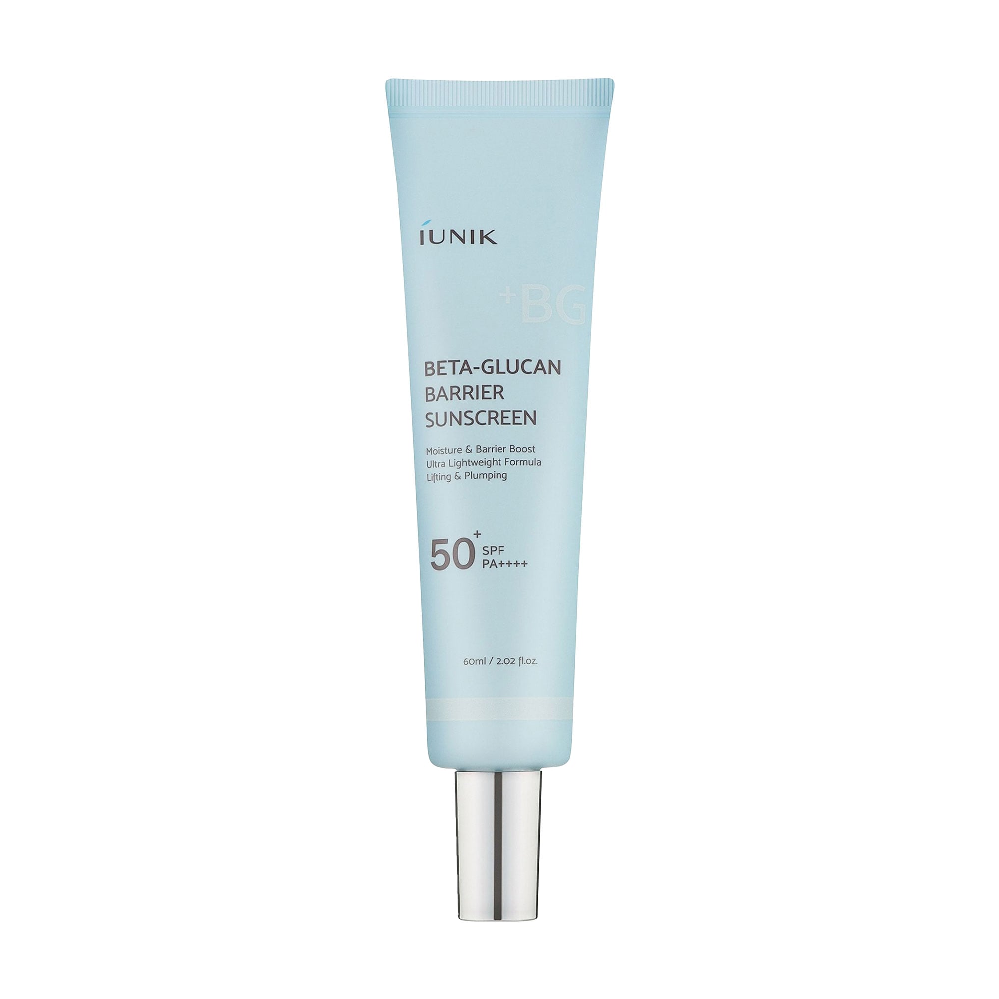 Сонцезахисний крем для обличчя IUNIK Beta-Glucan Barrier Sunscreen SPF50+ PA++++ на основі хімічних фільтрів, 60 мл