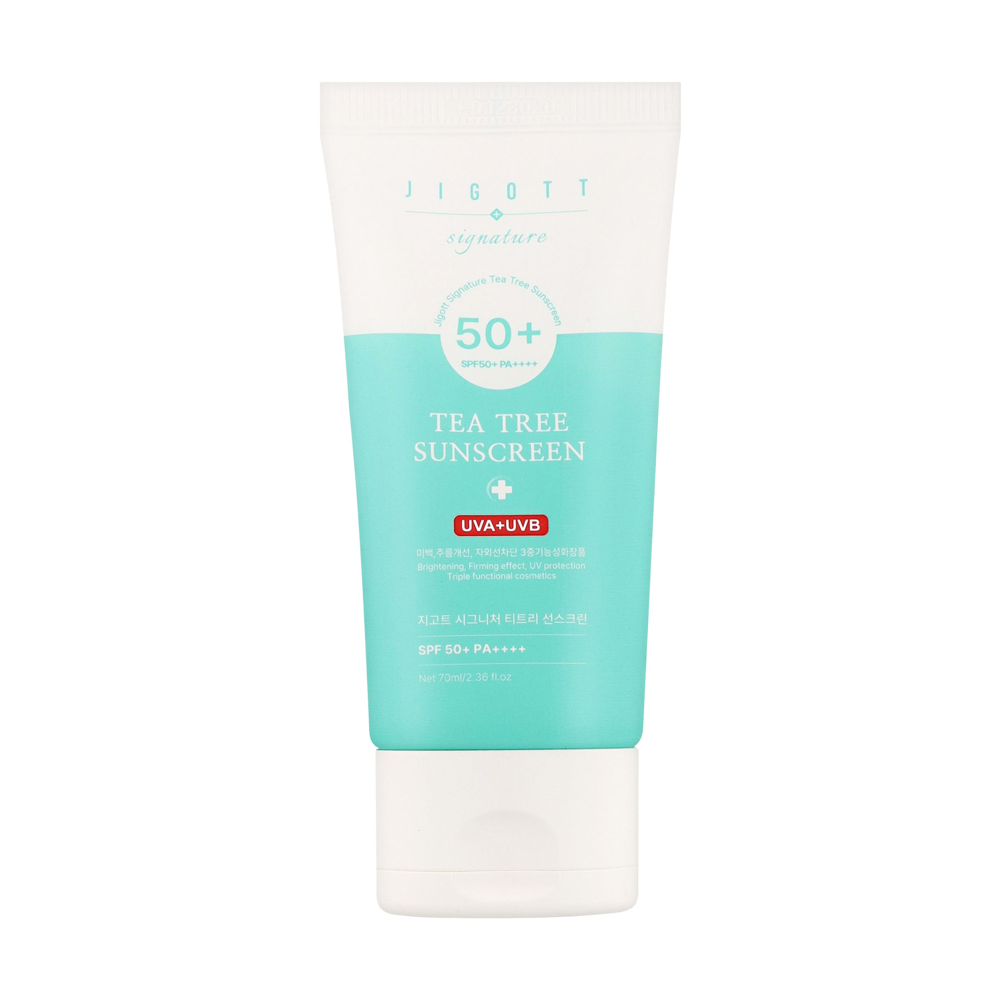 Сонцезахисний крем для обличчя Jigott Signature Tea Tree Sunscreen SPF 50+ PA++++, 70 мл