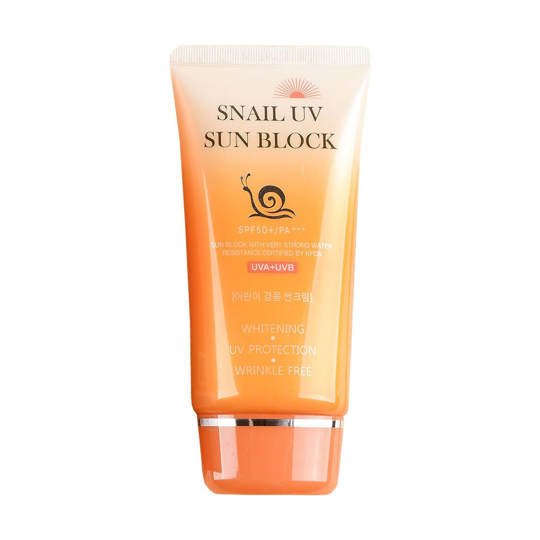 Сонцезахисний крем для обличчя Jigott Snail UV Sun Block SPF 50+/PA+++ з муцином равлика, 70 мл