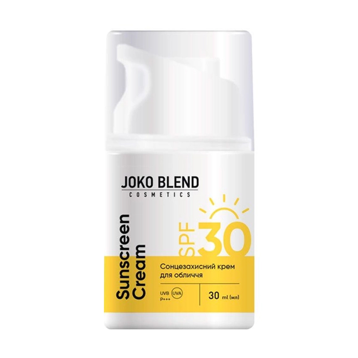 Сонцезахисний крем для обличчя Joko Blend Sunscreen Cream, SPF 30, 30 мл