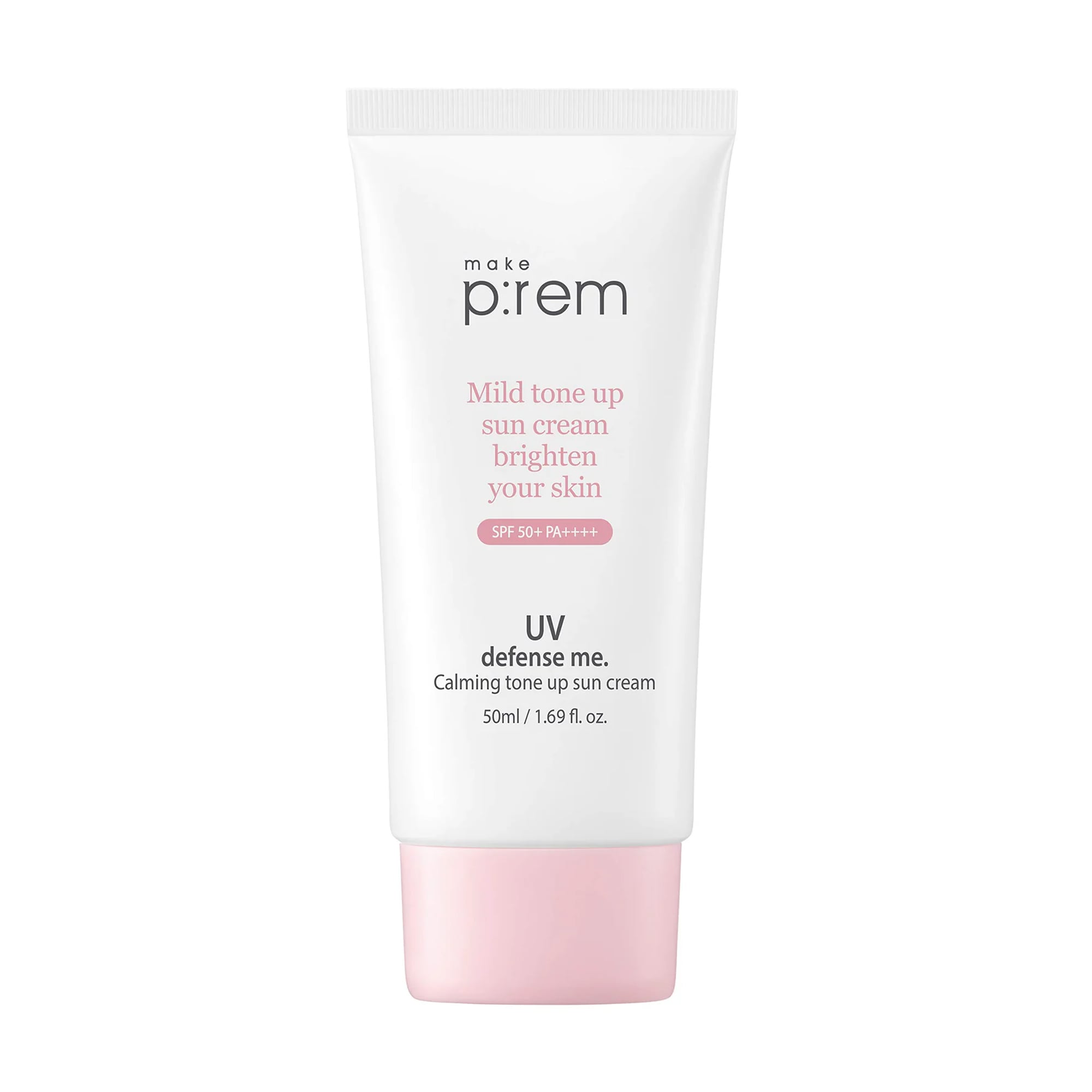 Сонцезахисний крем для обличчя Make P:rem Defense Me Calming Tone Up Sun Cream SPF 50+ PA++++, 50 мл