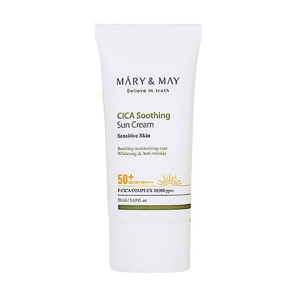 Сонцезахисний крем для обличчя Mary &amp; May CICA Soothing Sun Cream SPF50+ PA++++, 50 мл