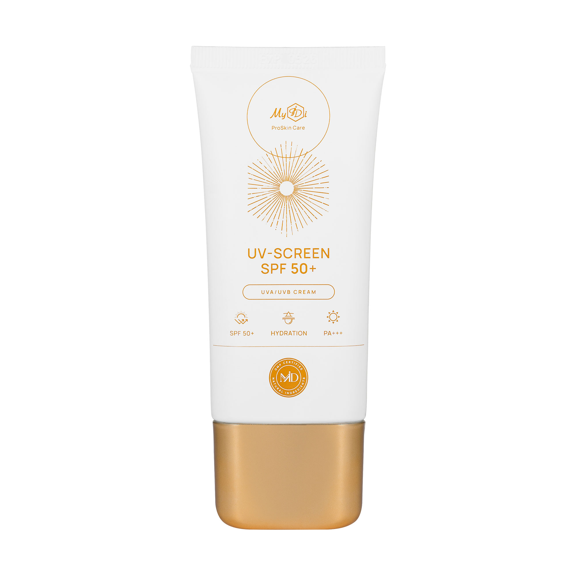 Сонцезахисний крем для обличчя MyIDi UV-Screen Cream, SPF 50+, 50 мл