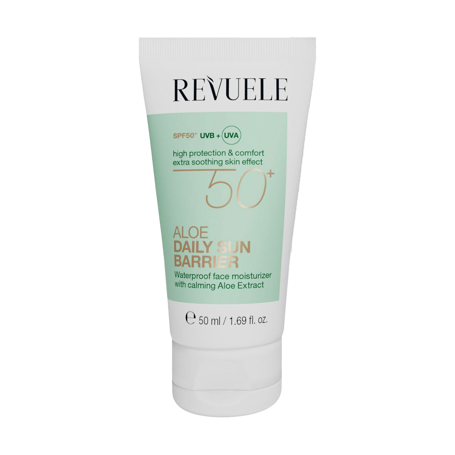 Сонцезахисний крем для обличчя Revuele Aloe Daily Sun Barrier, SPF 50+, 50 мл