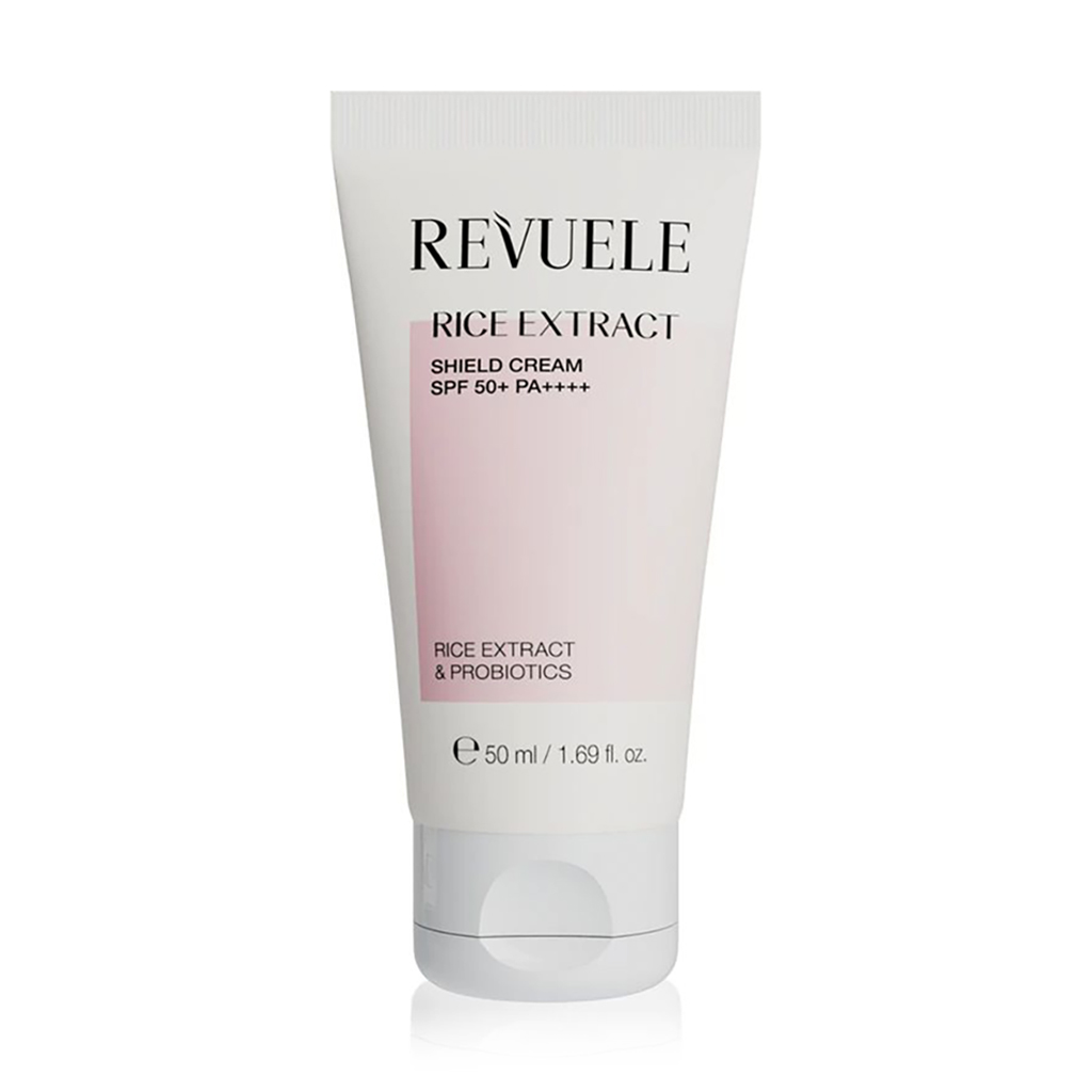 Сонцезахисний крем для обличчя Revuele Rice Extract Shield Cream, SPF 50+ PA++++, 50 мл