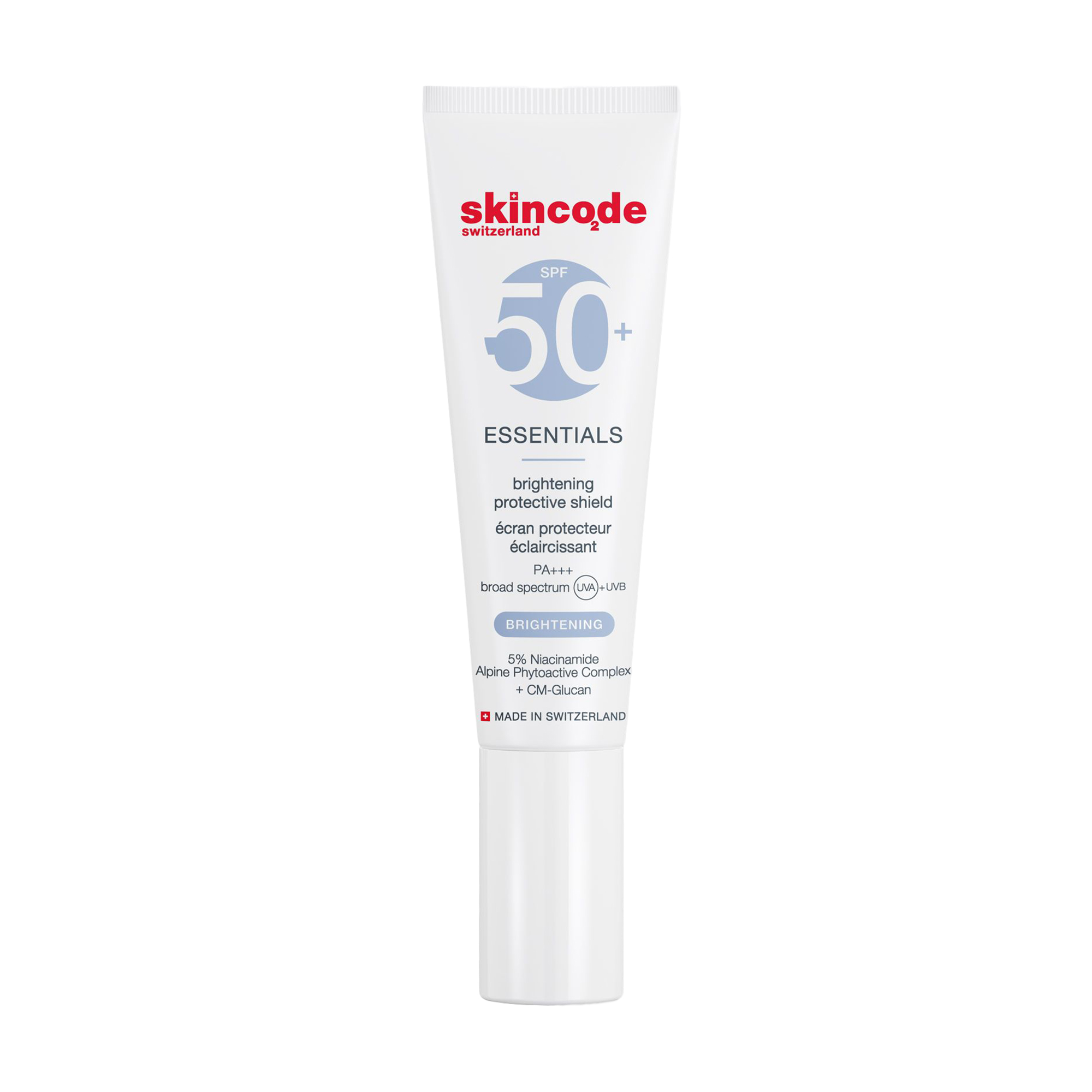 Сонцезахисний крем для обличчя Skincode Essentials Brightening Protective Shield, SPF 50+ PA+++, 30 мл
