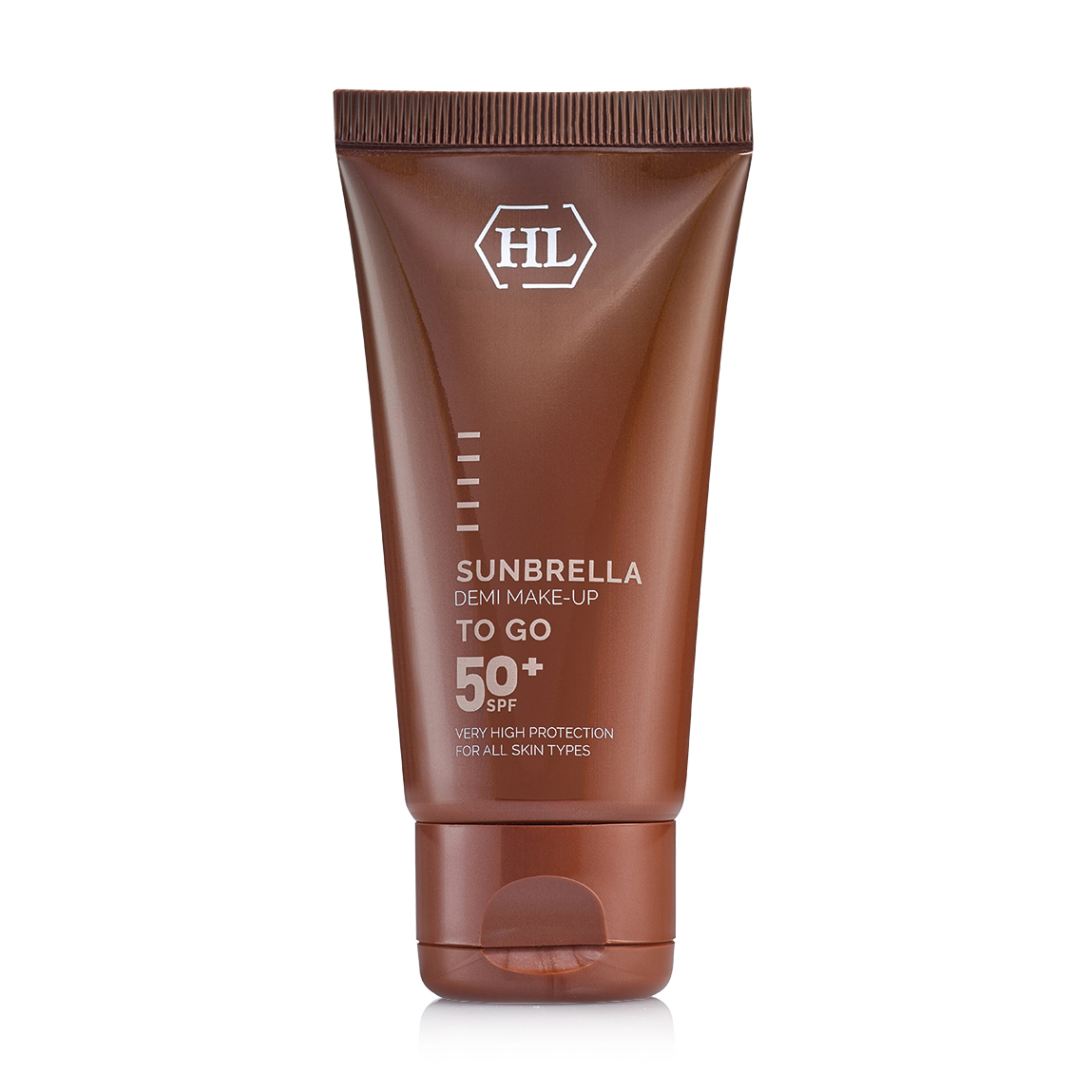 Сонцезахисний крем для обличчя та тіла Holy Land Sunbrella Demi Make-Up SPF 50+ з тоном, 50 мл