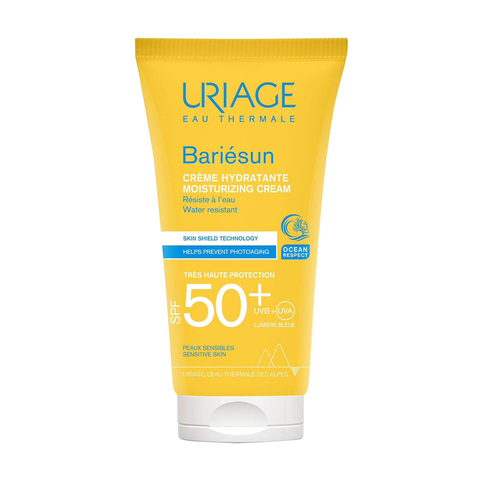 Сонцезахисний крем для обличчя Uriage Bariesun Creme SPF 50+ Водостійкий для чутливої шкіри, 50 мл