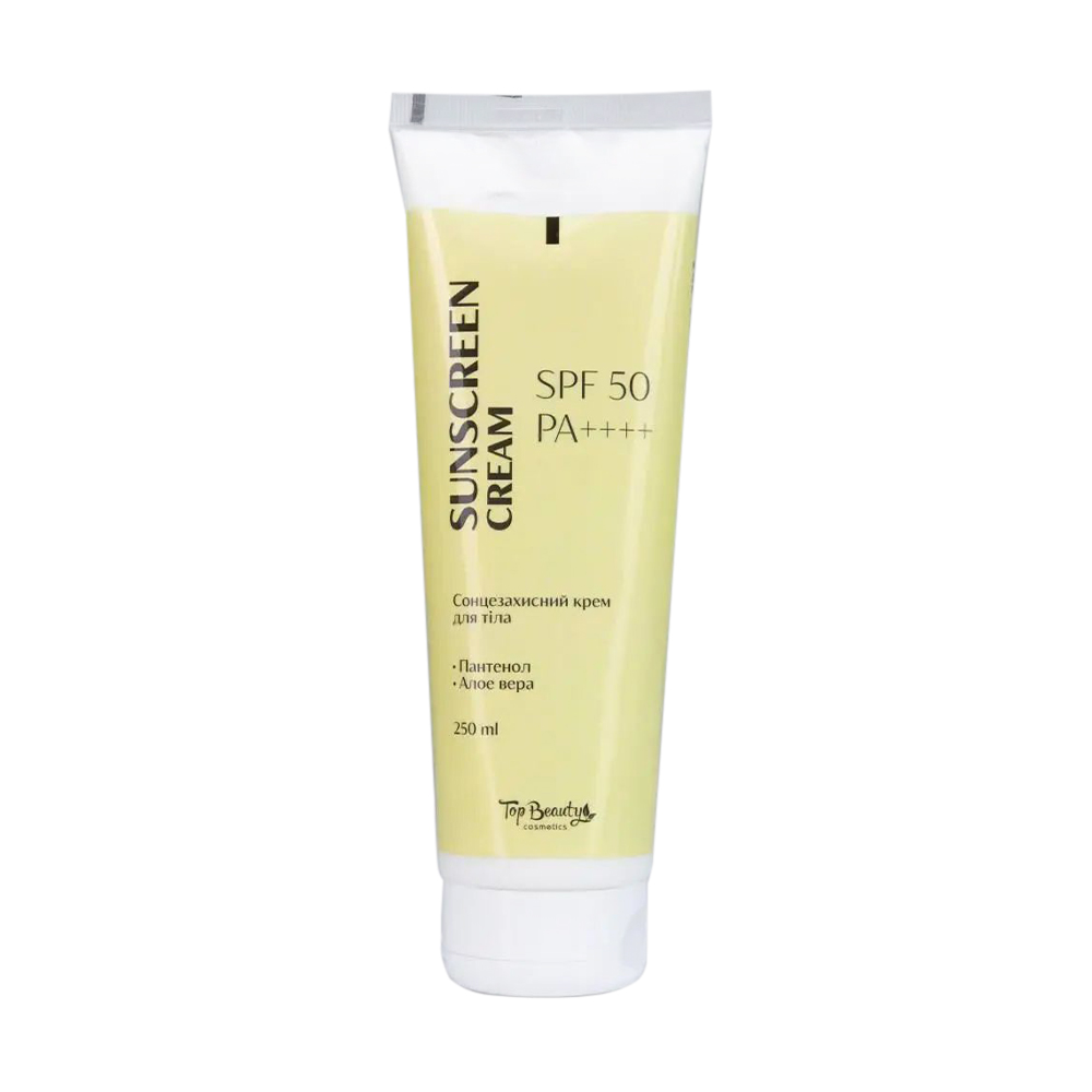 Сонцезахисний крем для тіла Top Beauty Sunscreen Cream SPF 50, 250 мл