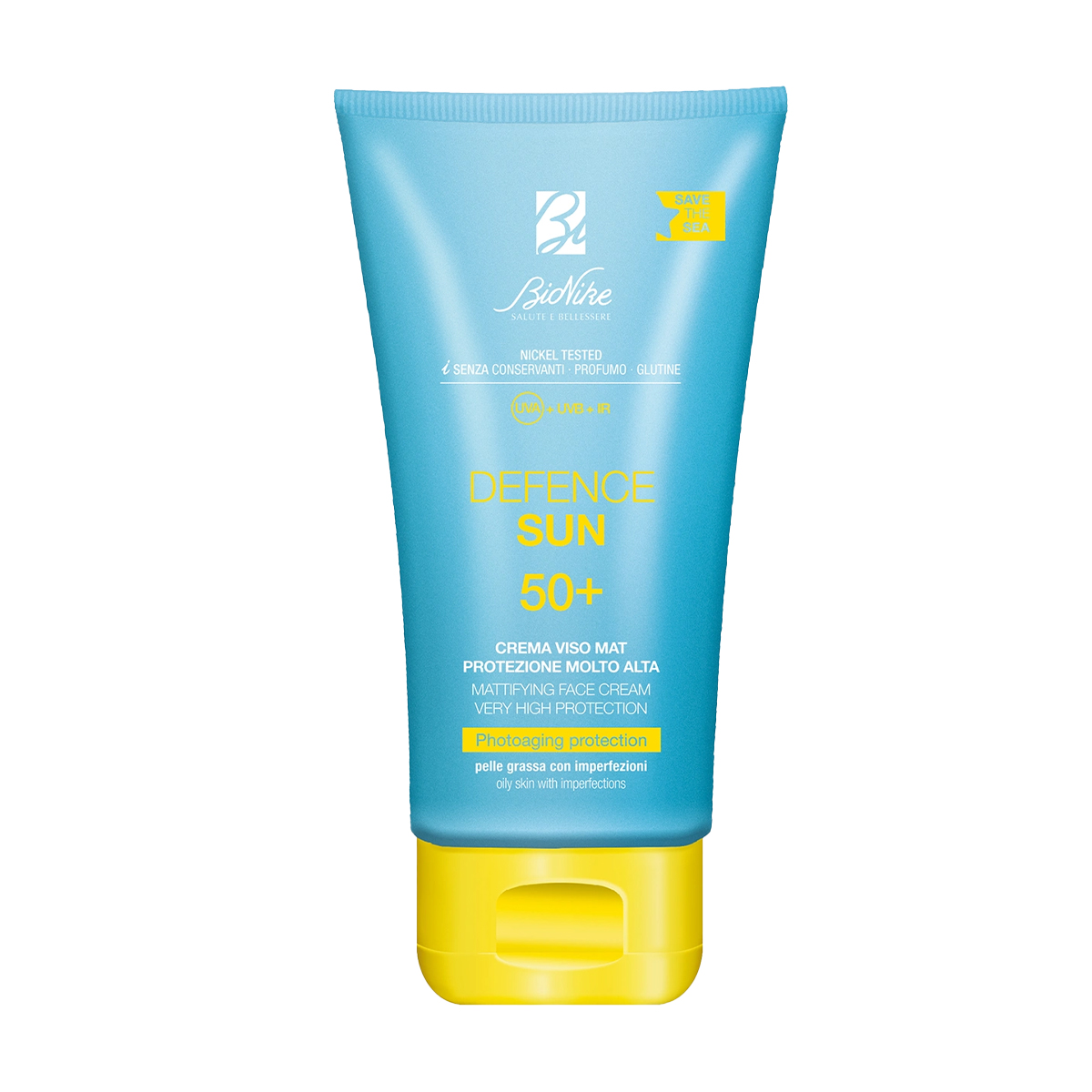 Сонцезахисний матувальний крем для обличчя BioNike Defence Sun Mattifying Face Cream Very High Protection, SPF 50+, 50 мл