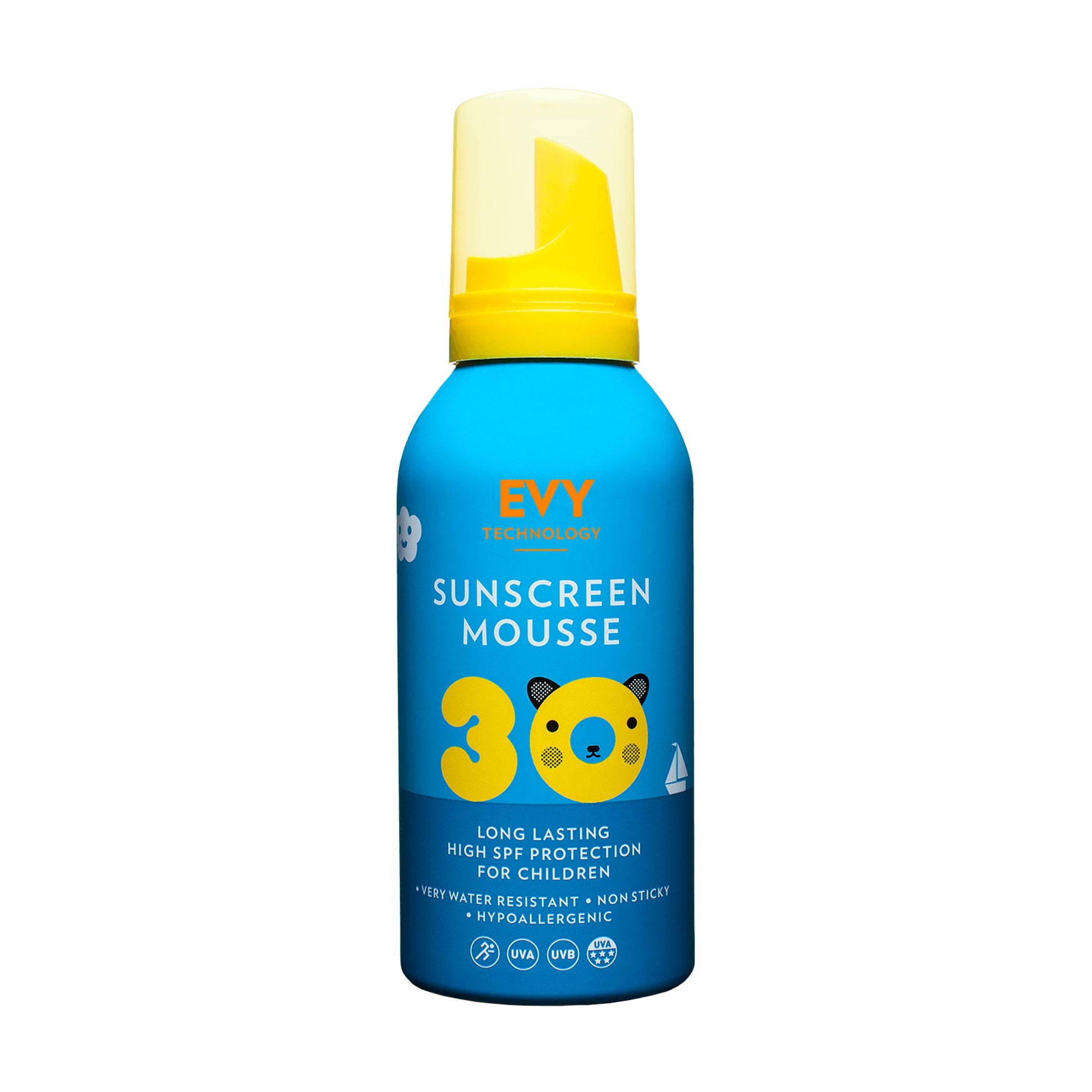 Сонцезахисний мус для дітей та немовлят EVY Technology Sunscreen Mousse Kids, SPF 30, 150 мл