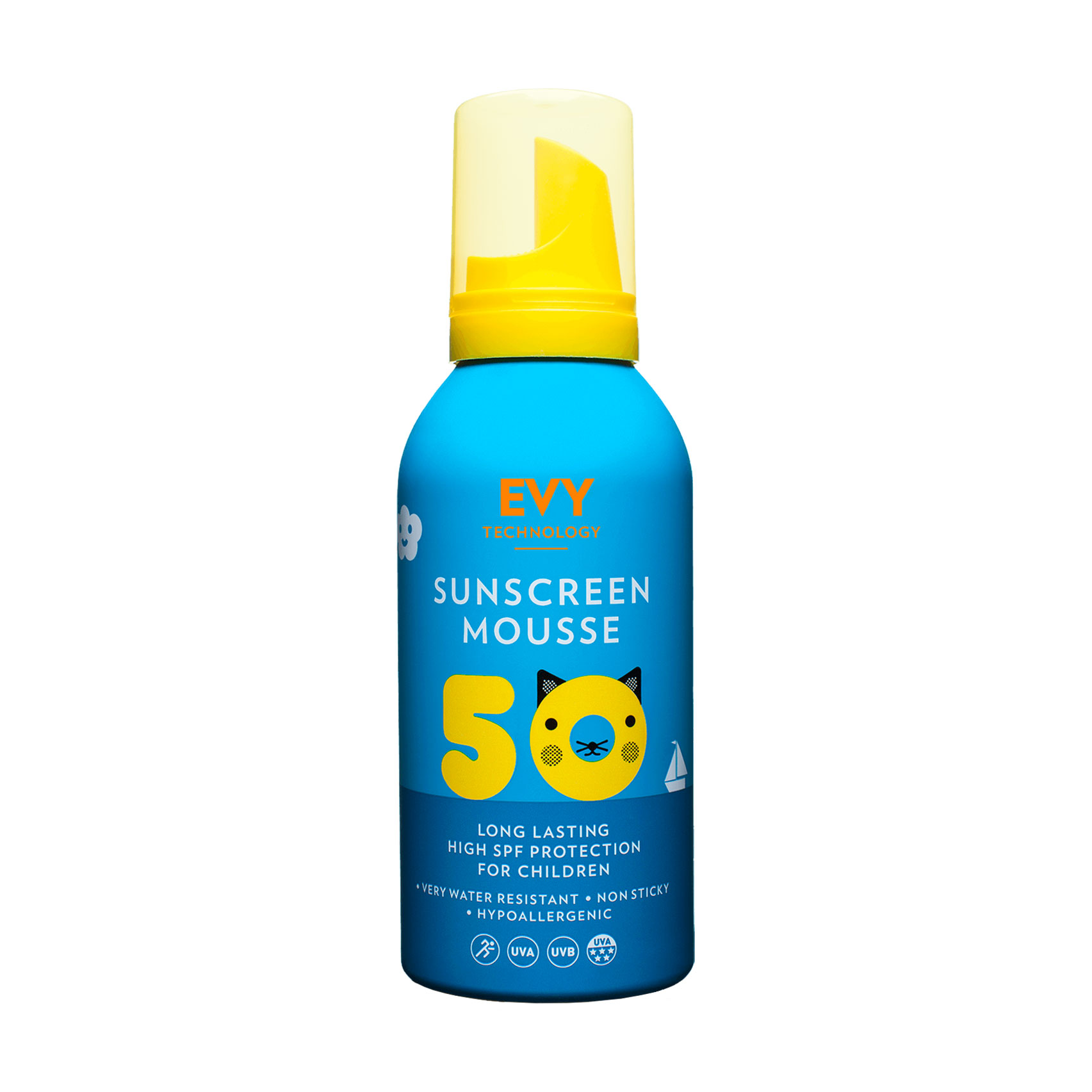 Сонцезахисний мус для дітей та немовлят EVY Technology Sunscreen Mousse Kids, SPF 50, 150 мл