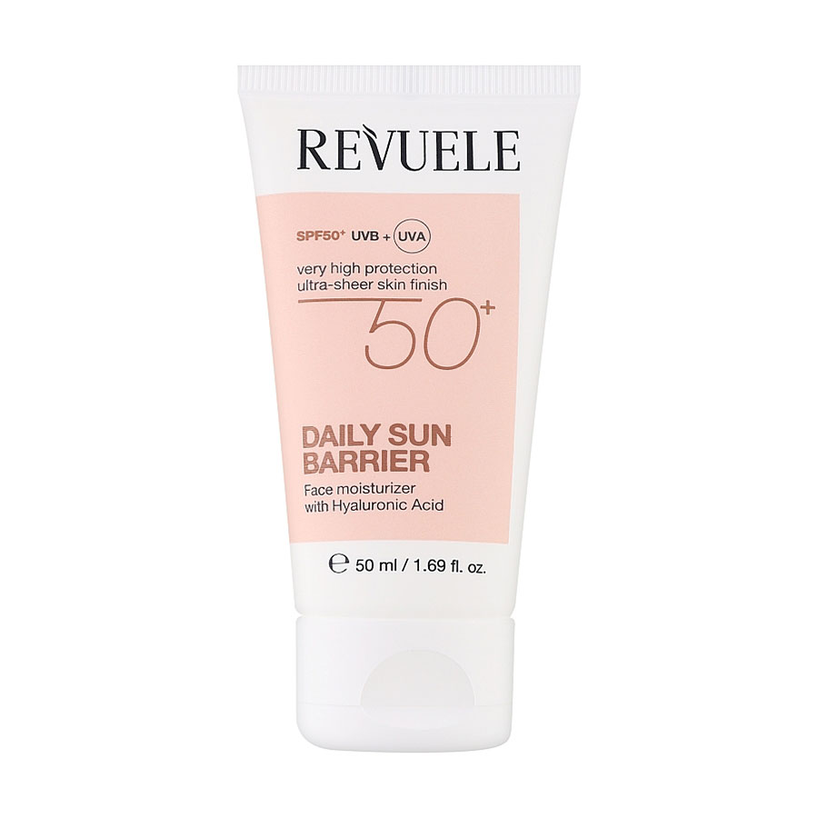 Сонцезахисний щоденний крем для обличчя Revuele Daily Sun Barrier Face Moisturizer SPF 50+, 50 мл