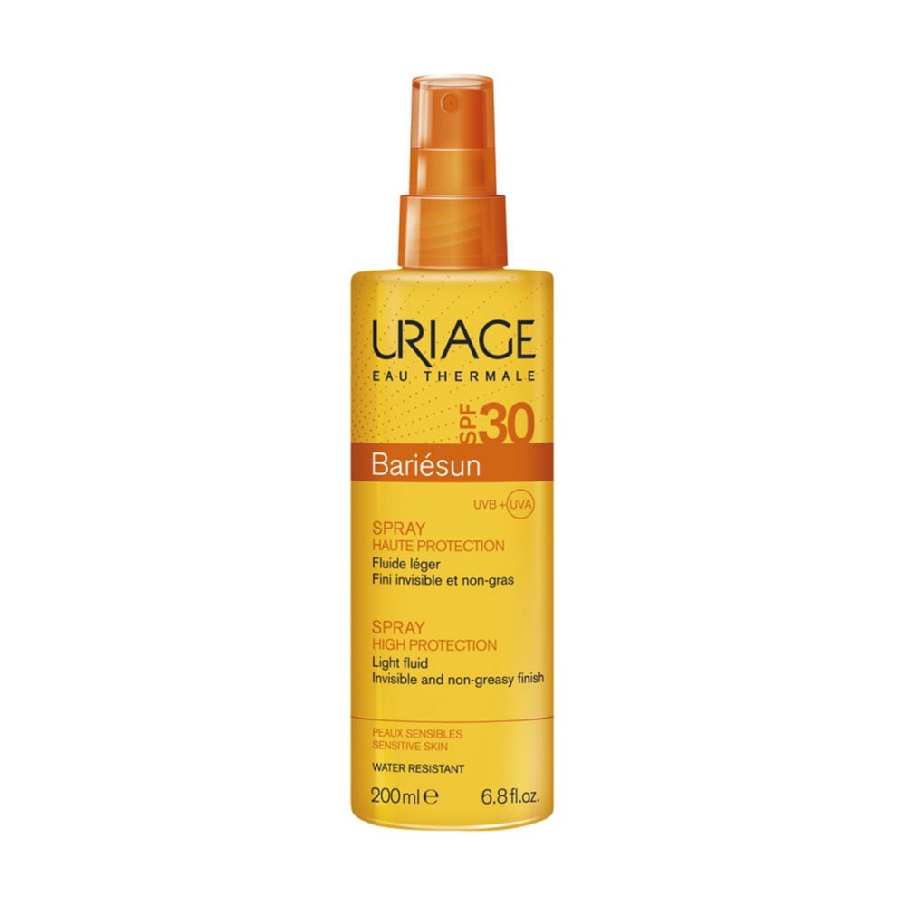 Сонцезахисний спрей для обличчя та тіла Uriage Bariesun Spray High Protection SPF 30, 200 мл