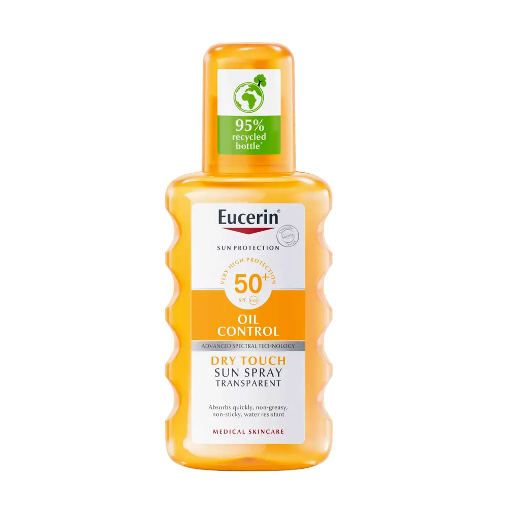 Сонцезахисний спрей для тіла та обличчя Eucerin Sun Spray Transparent SPF 50, 200 мл