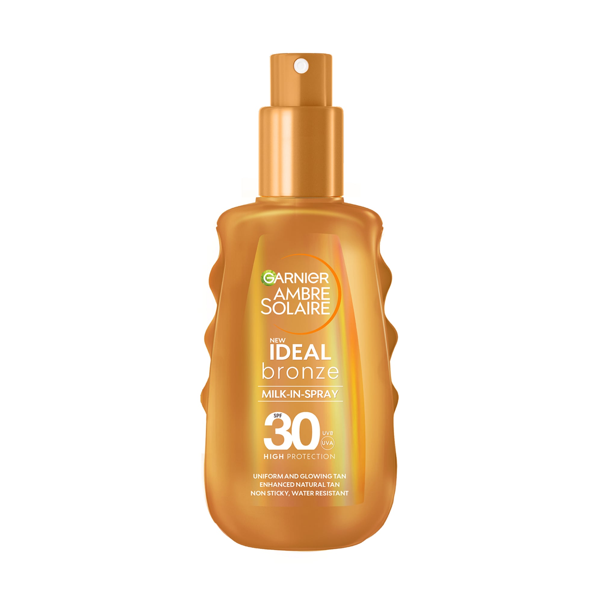 Сонцезахисний спрей-молочко для тіла та обличчя GARNIER Ambre Solaire Ideal Bronze SPF 30, 150 мл