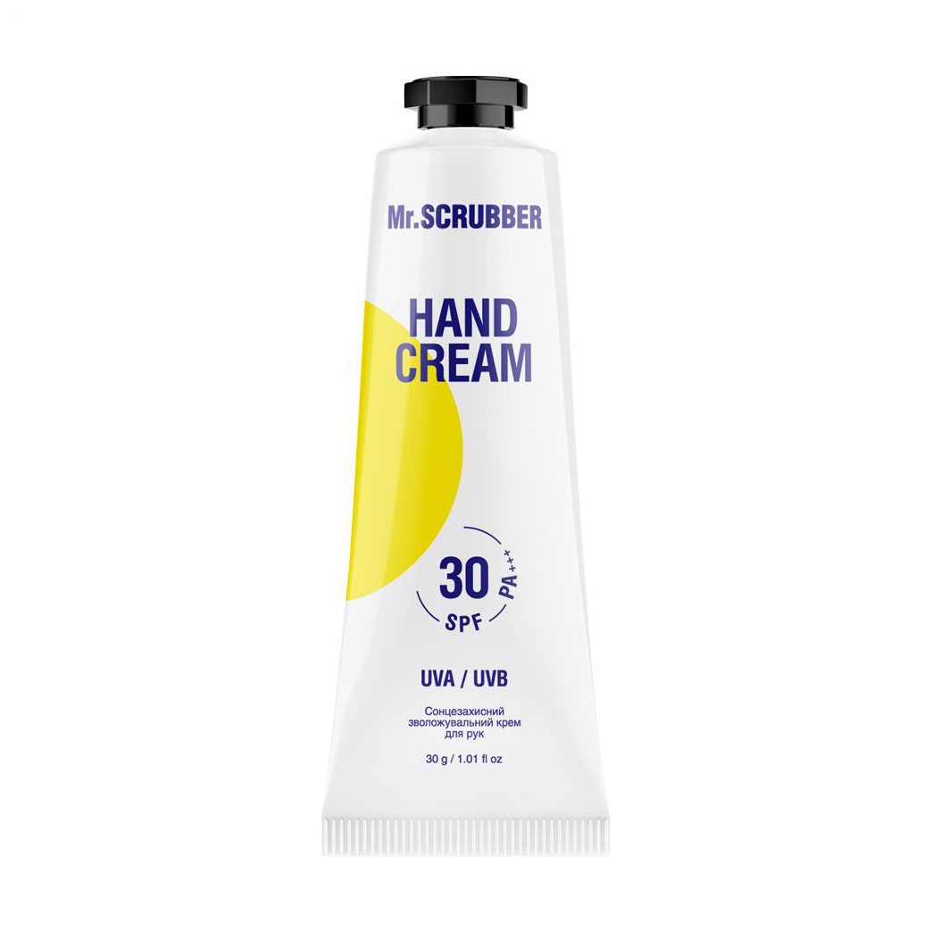 Сонцезахисний зволожувальний крем для рук Mr.Scrubber Hand Cream SPF 30, 30 г