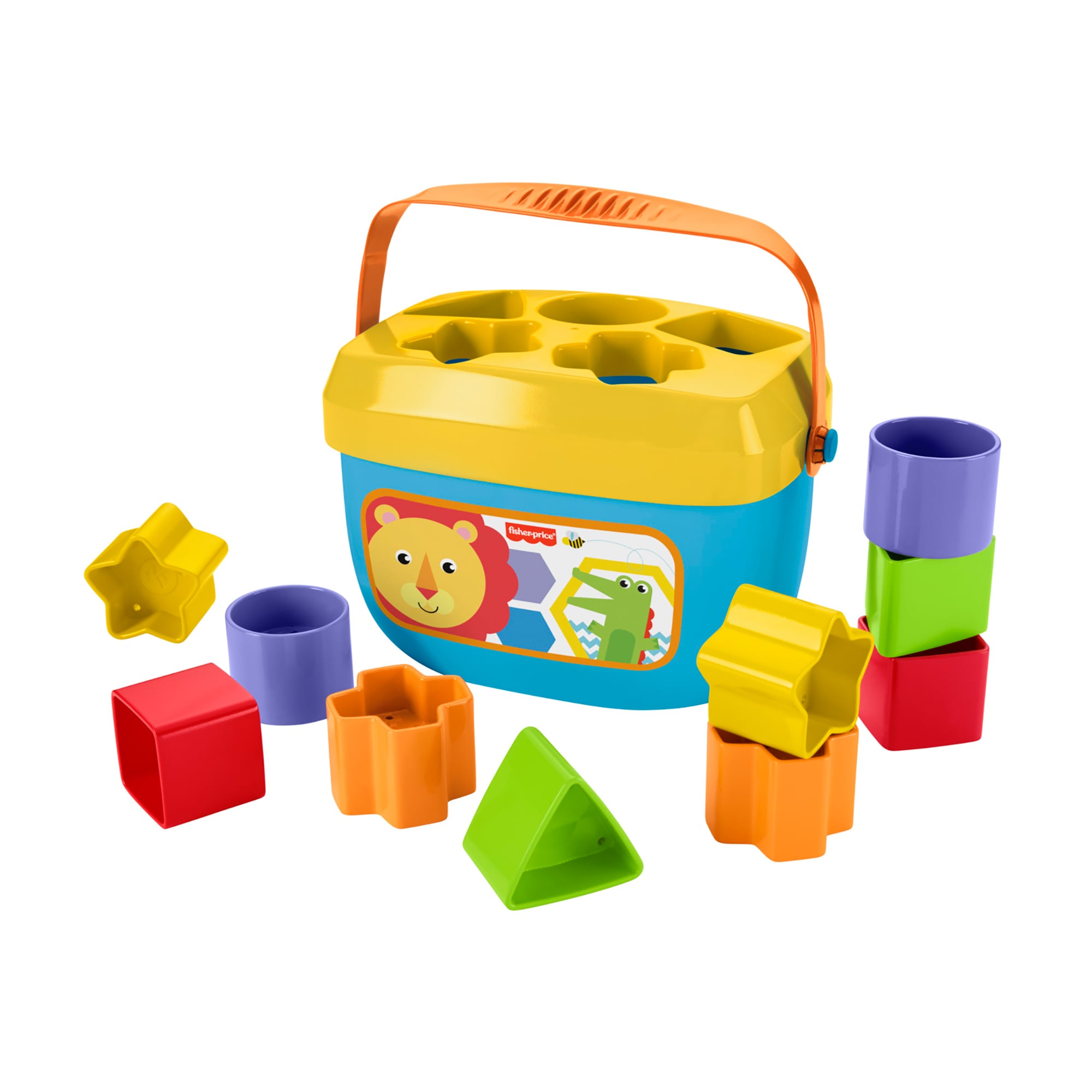 Сортер Fisher-Price Відерце з кубиками, від 6 місяців, 10 елементів (FFC84)