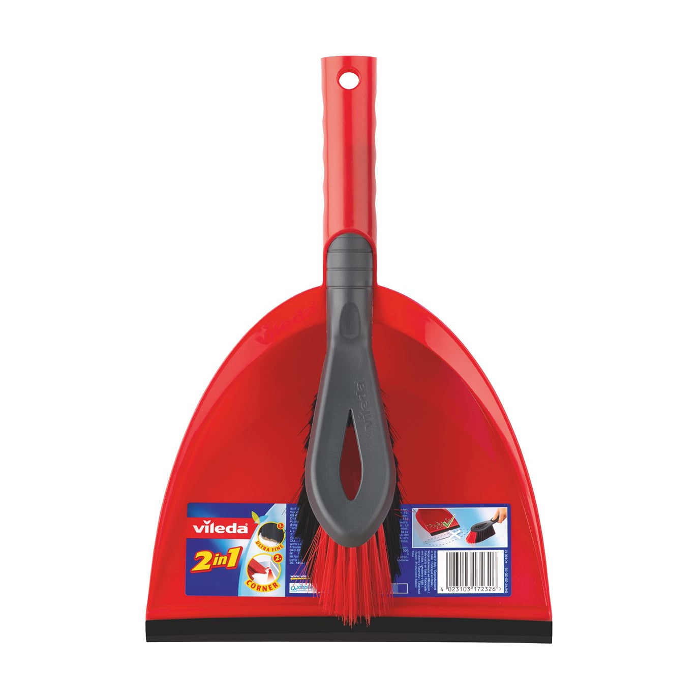 Совок з короткою ручкою та щіткою Vileda Dustpan, 1 шт