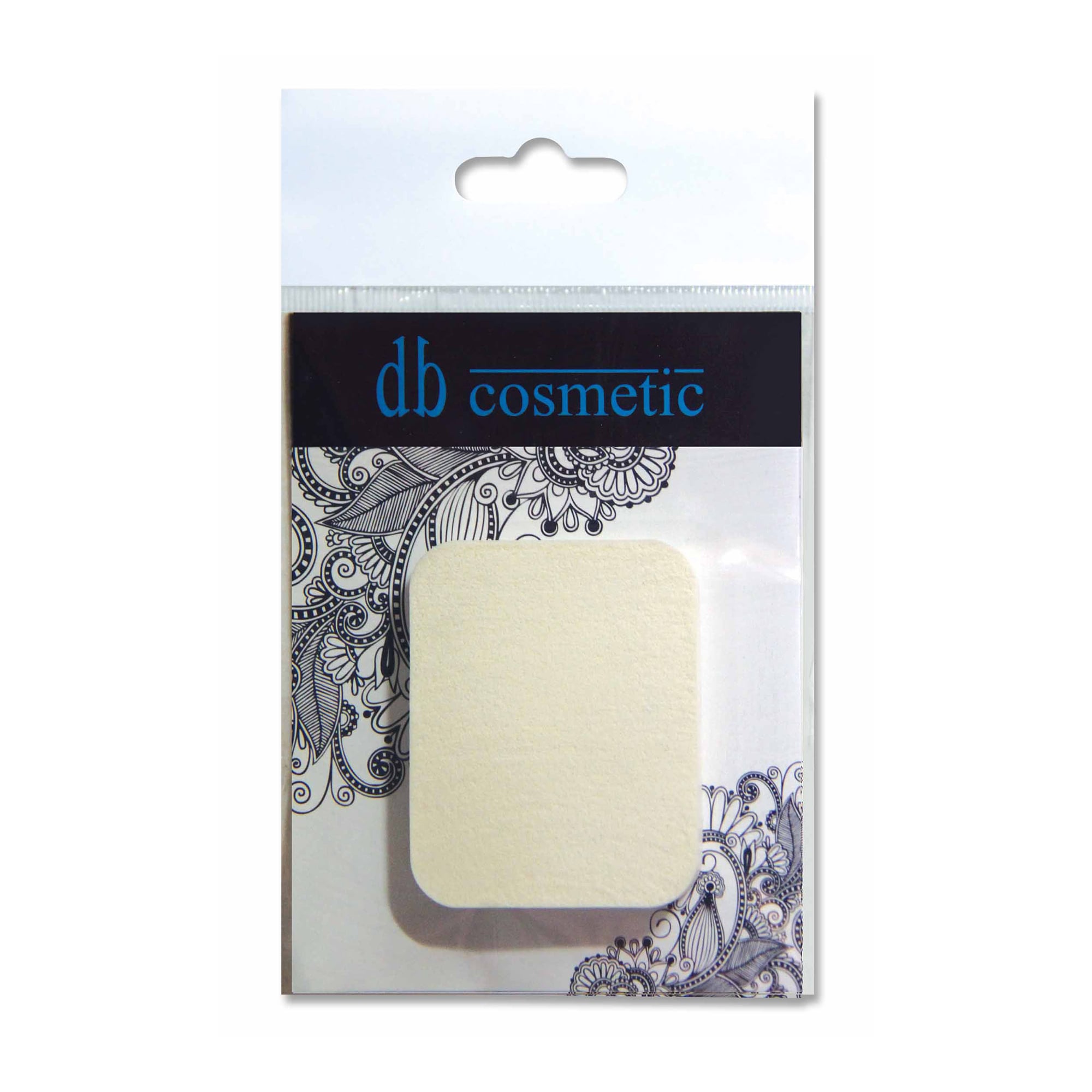 Спонж для макіяжу db Cosmetic білий прямокутник 994, 1 шт