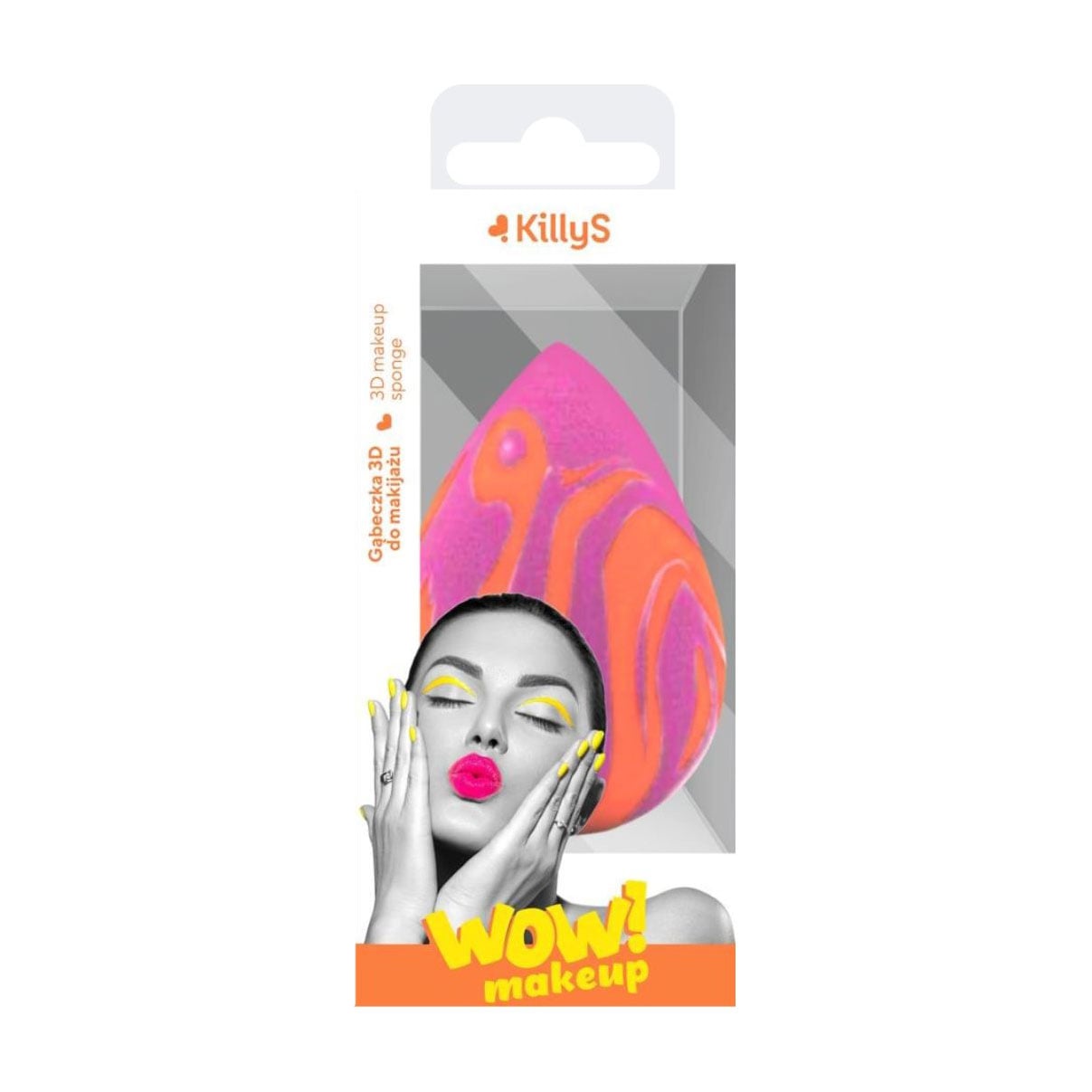 Спонж для макіяжу KillyS 3D Makeup Sponge WOW! Makeup мармуровий, 1 шт (500691)
